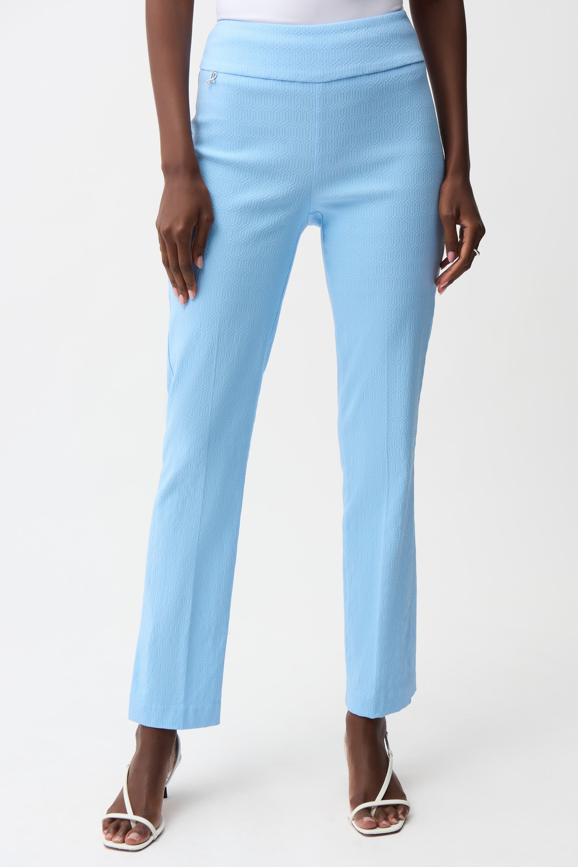Joseph Ribkoff Jacquard Straight Pull-On Pants Style 261148