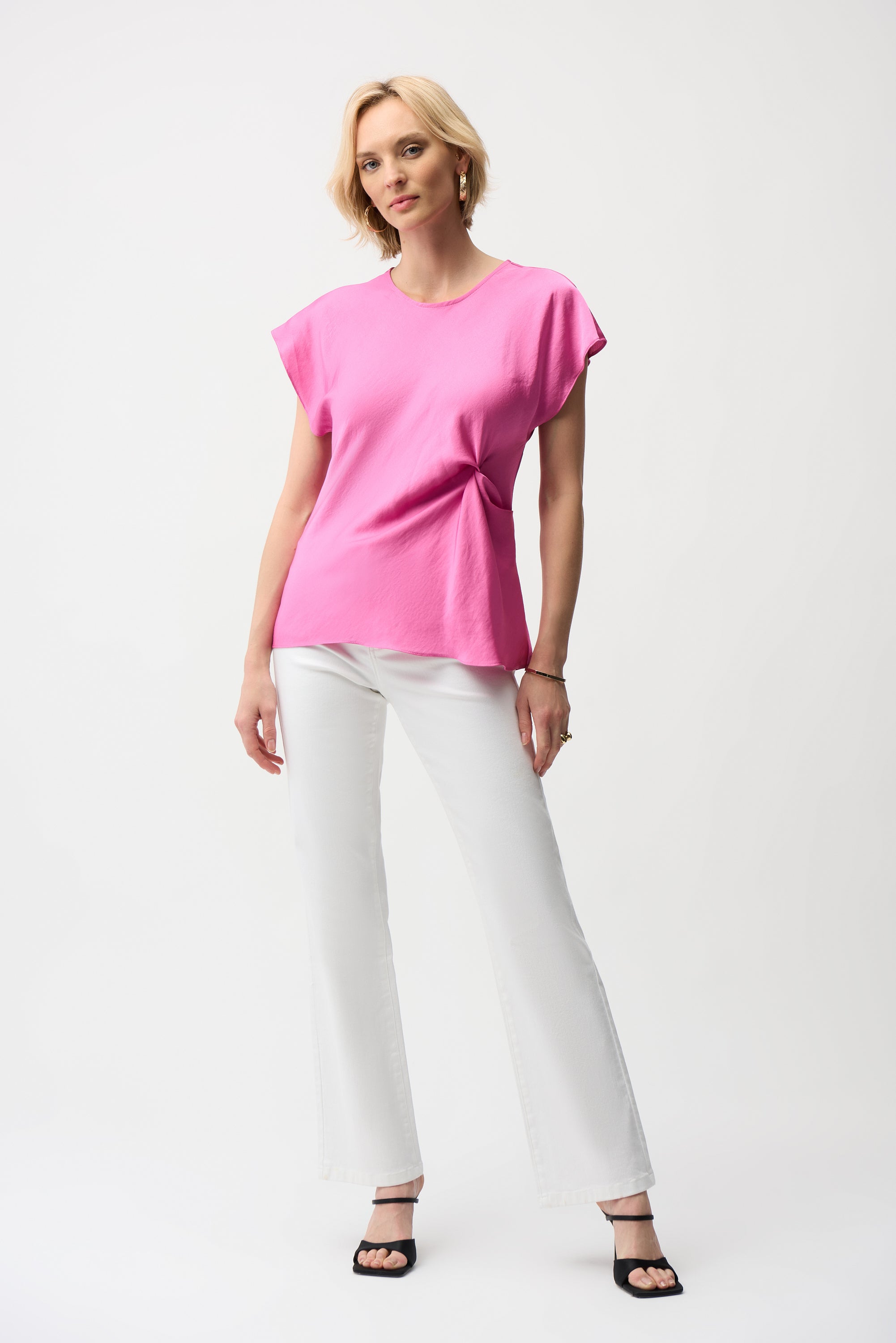 Joseph Ribkoff Fitted Top With Front Twist Detail Style 261149