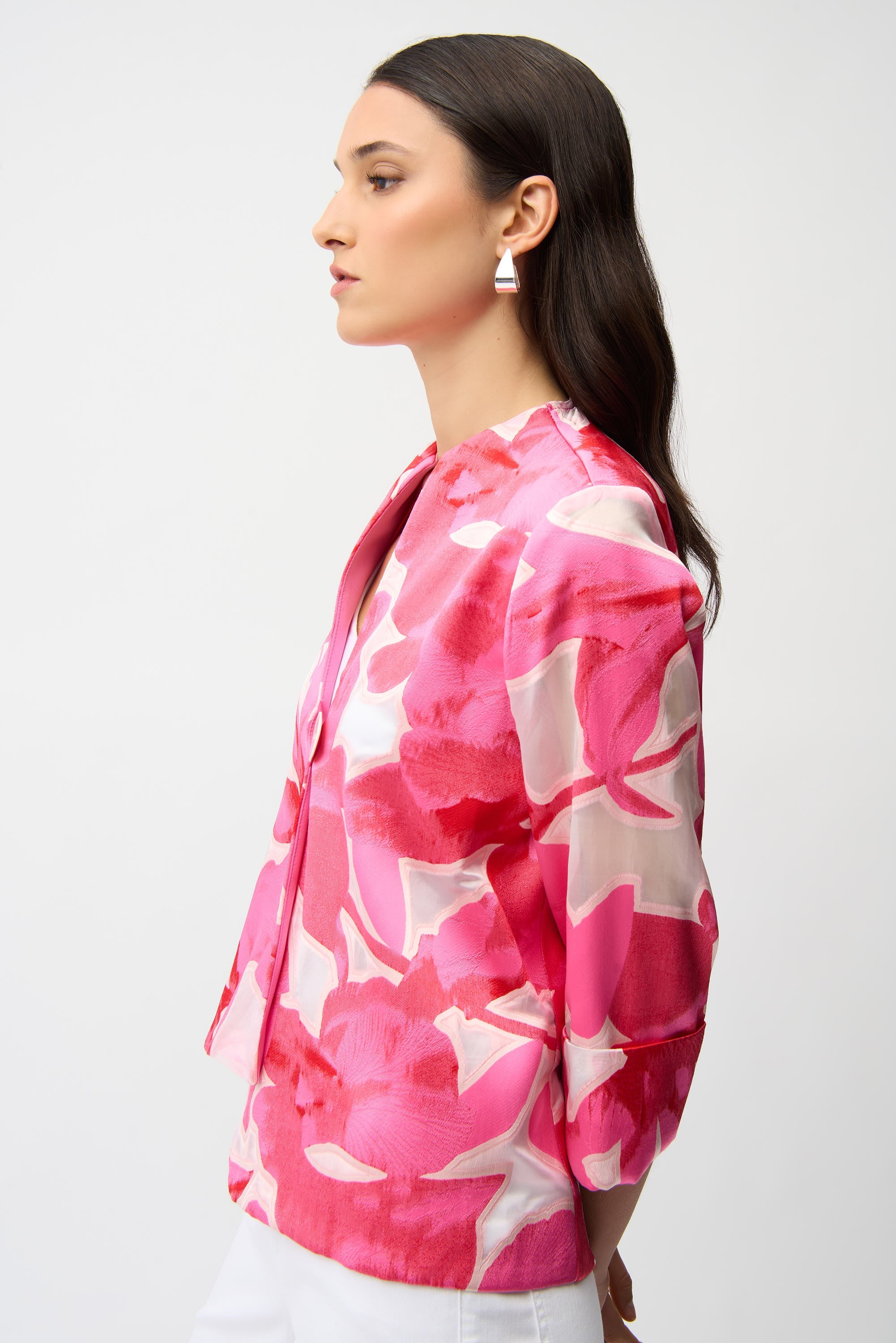 Joseph Ribkoff Floral Print Swing Jacket Style 261180