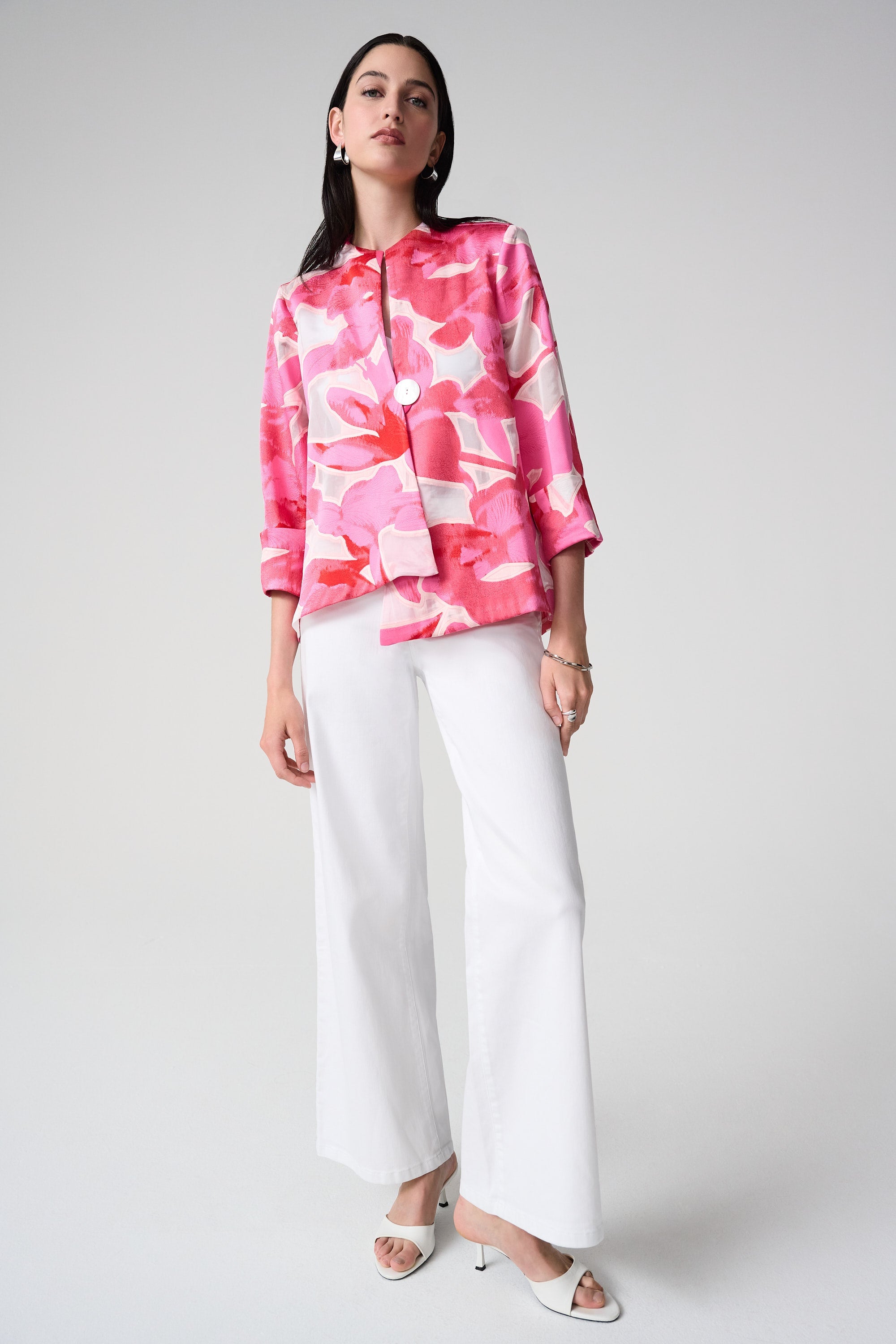 Joseph Ribkoff Floral Print Swing Jacket Style 261180