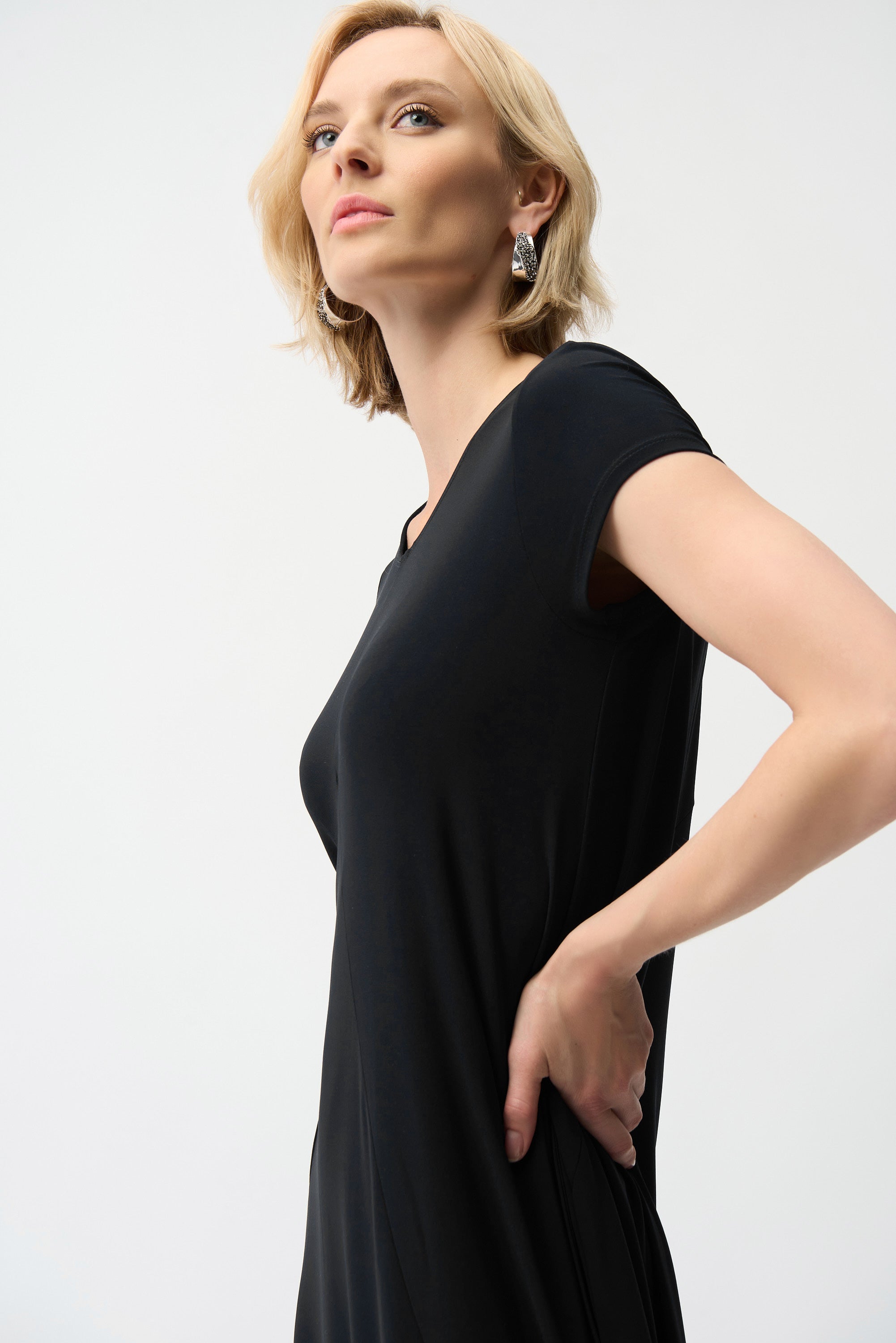 Joseph Ribkoff Cocoon Dress With Scoop Neckline Style 261259