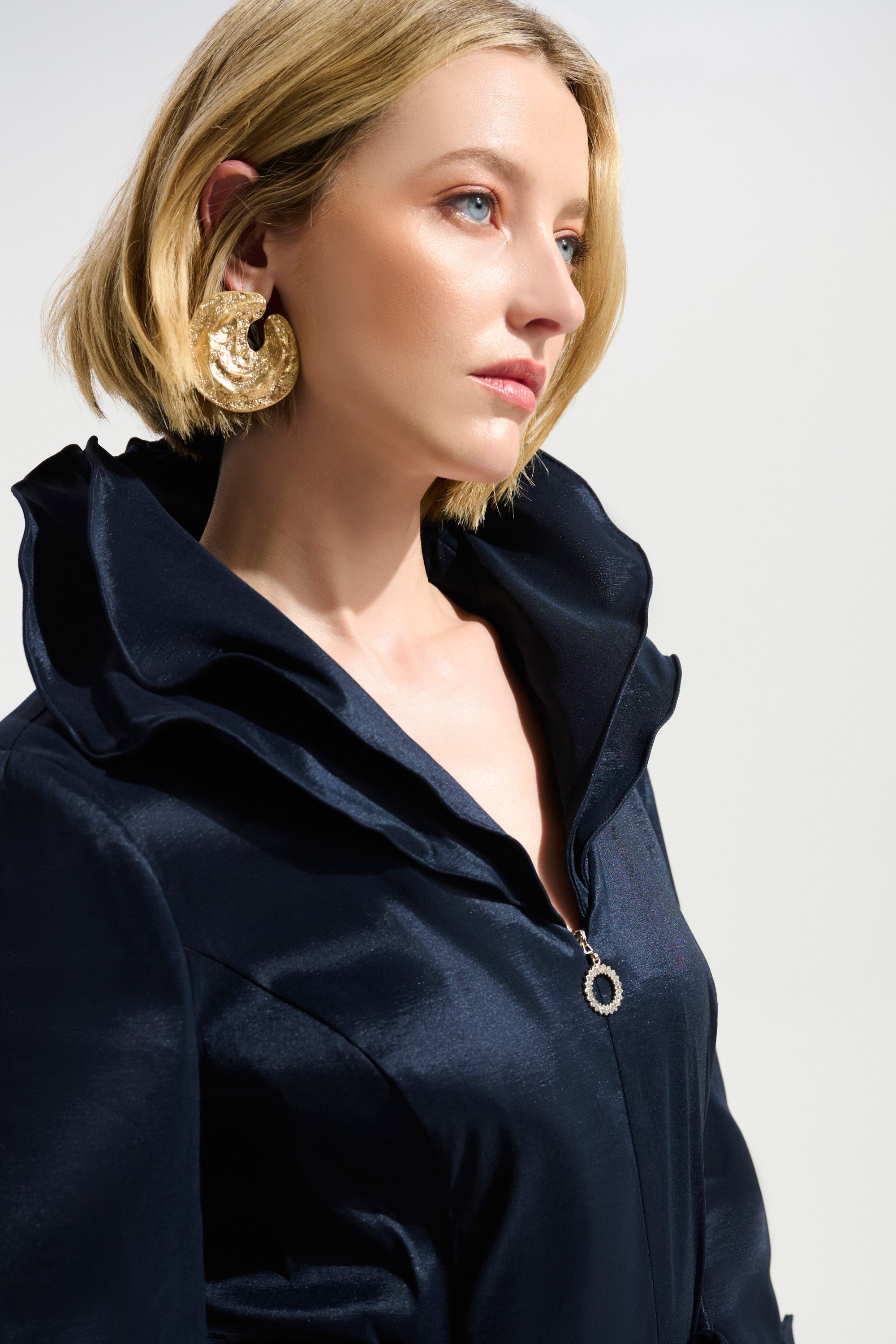 Joseph Ribkoff Fit And Flare Dress With Lapel Collar Style 261719