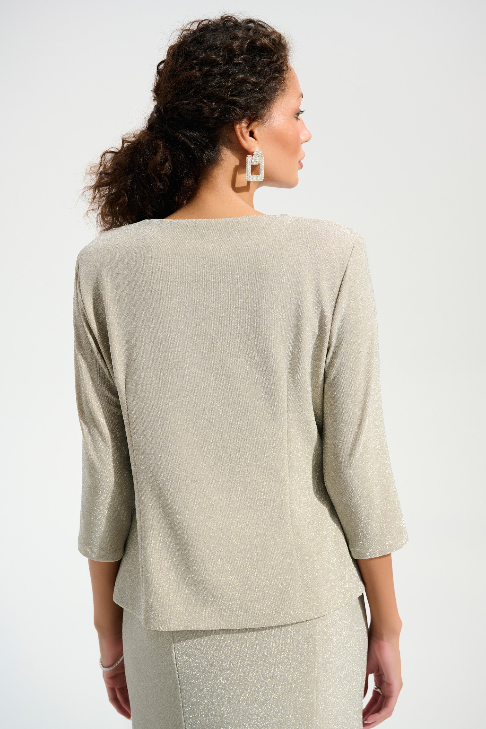 Joseph Ribkoff Fitted Jacket & Cami Set With Rhinestones Button Style 261749