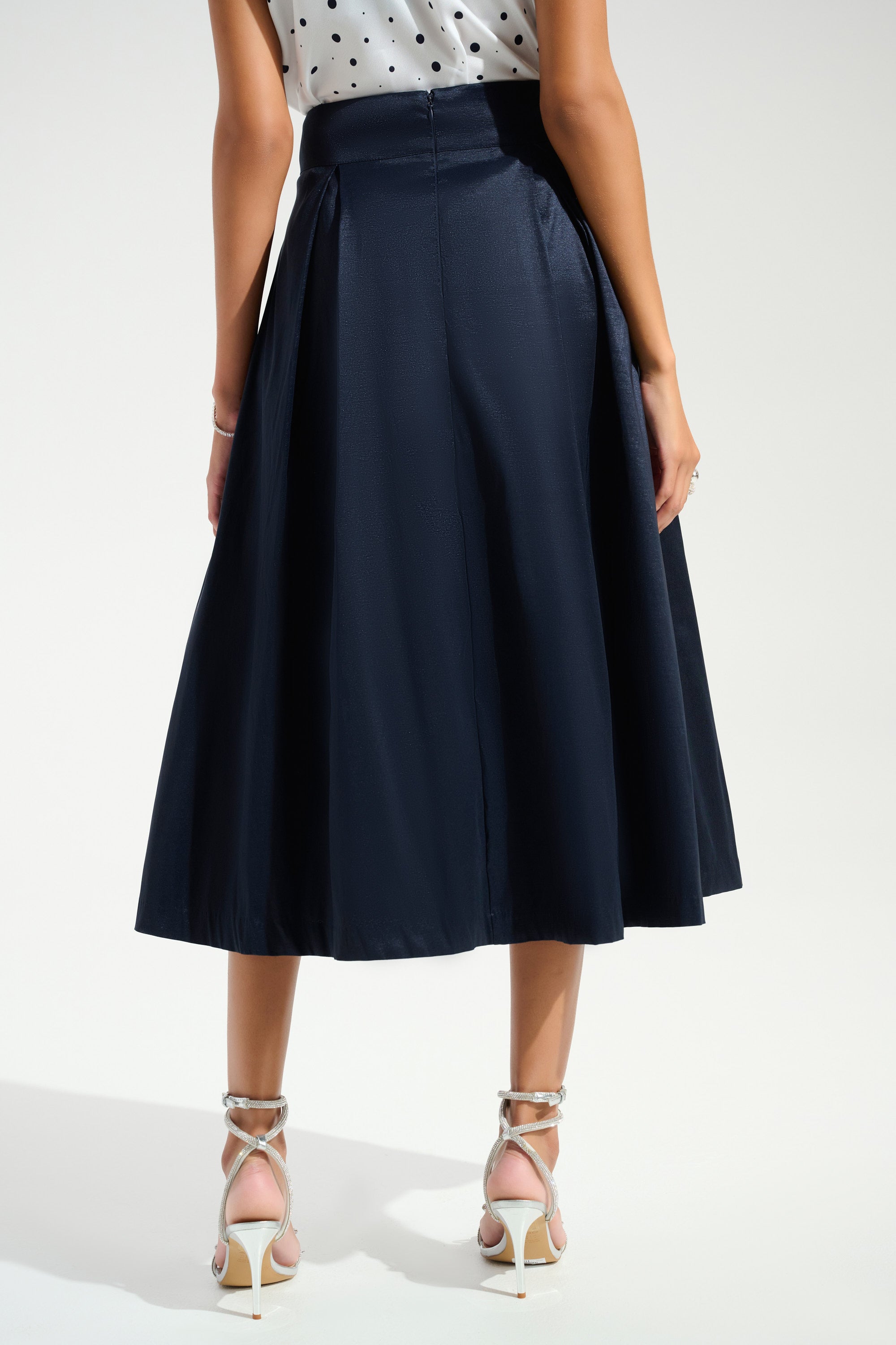 Joseph Ribkoff Flared Skirt With Box Pleats Style 261757