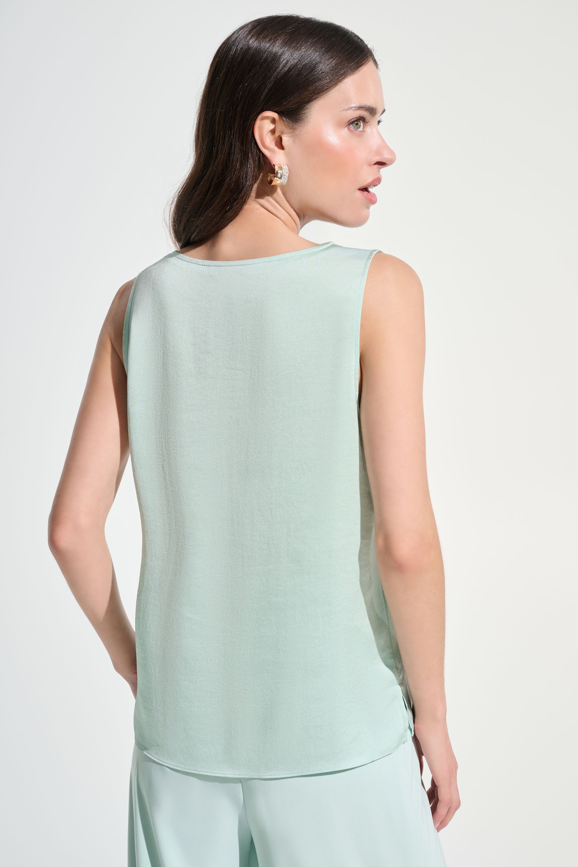 Joseph Ribkoff Straight Top With Rhinestones Trim Style 261782