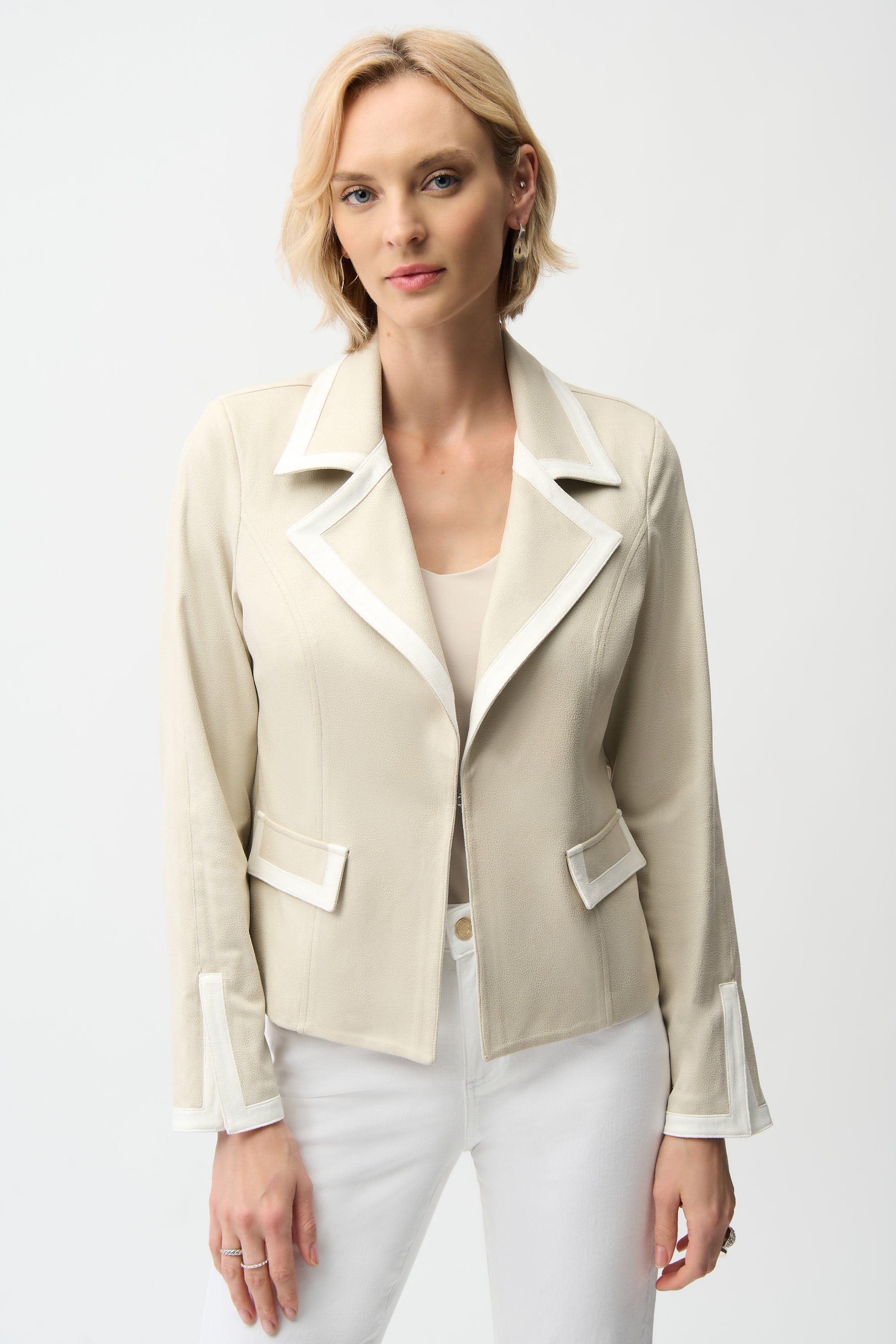 Joseph Ribkoff Fitted Jacket with Contrast Binding Style 261912