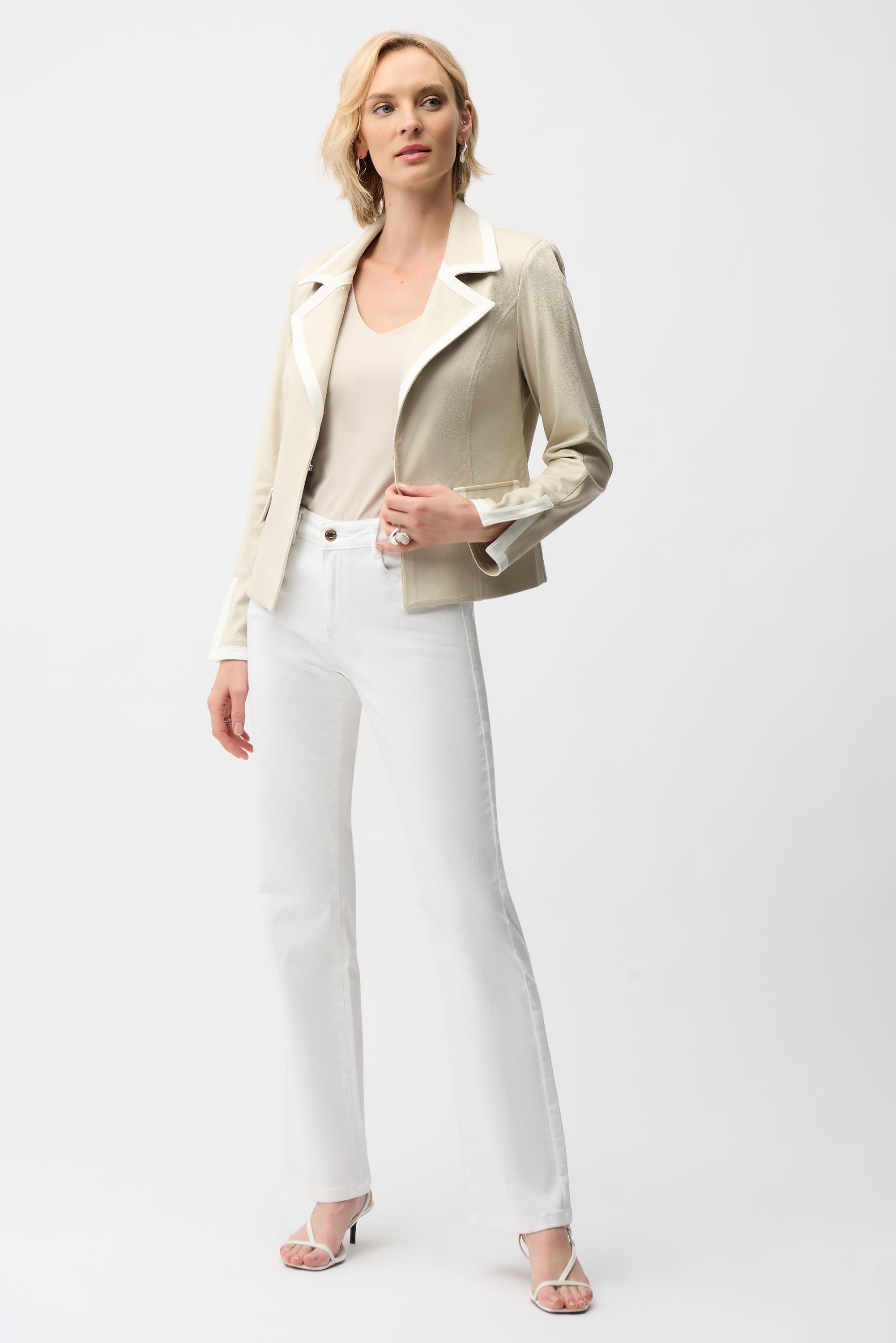 Joseph Ribkoff Fitted Jacket with Contrast Binding Style 261912