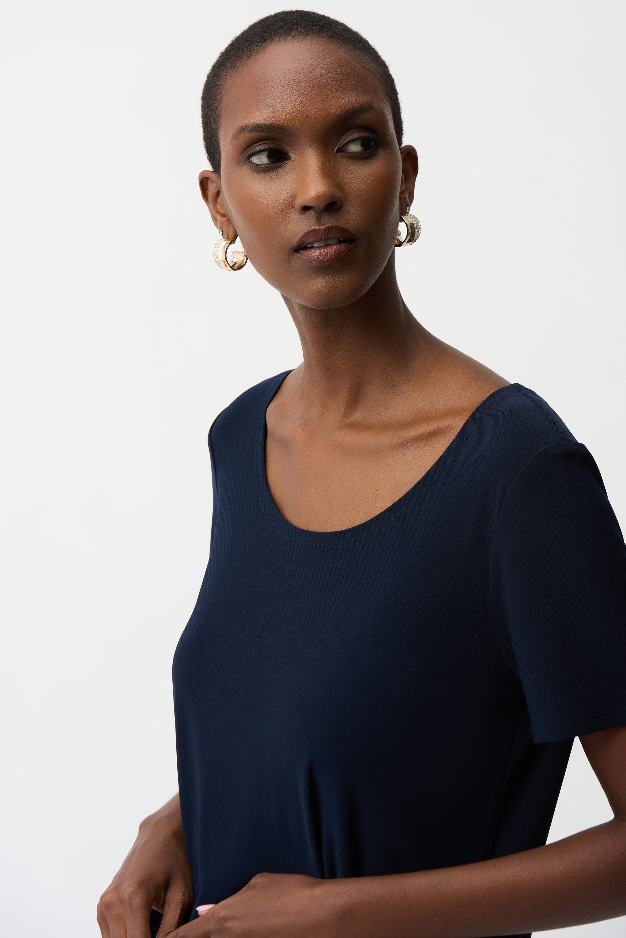 Joseph Ribkoff Fit and Flare Short Sleeve Top Style 261940