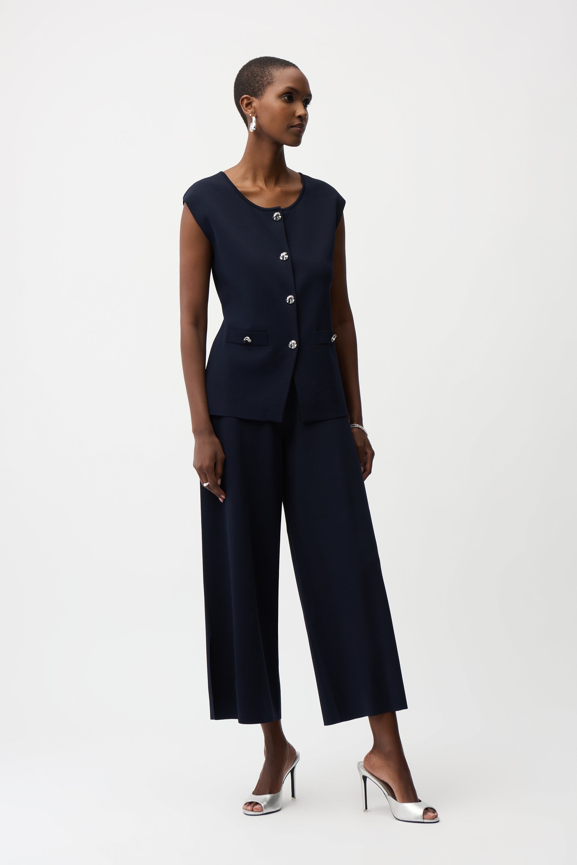 Joseph Ribkoff Viscose Blend Culotte Pants Style 261943