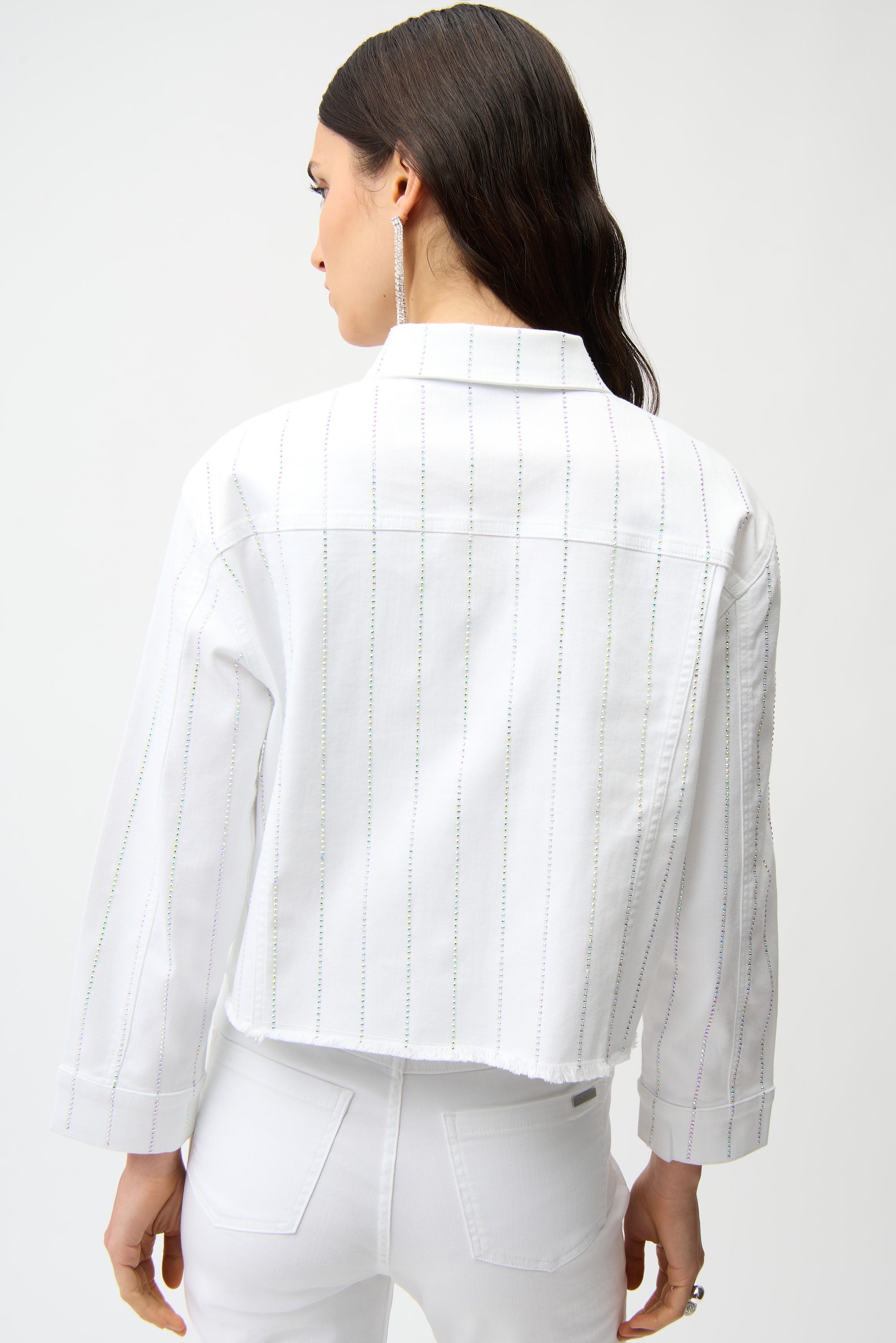 Joseph Ribkoff Denim Jacket With Rhinestones Style 261973