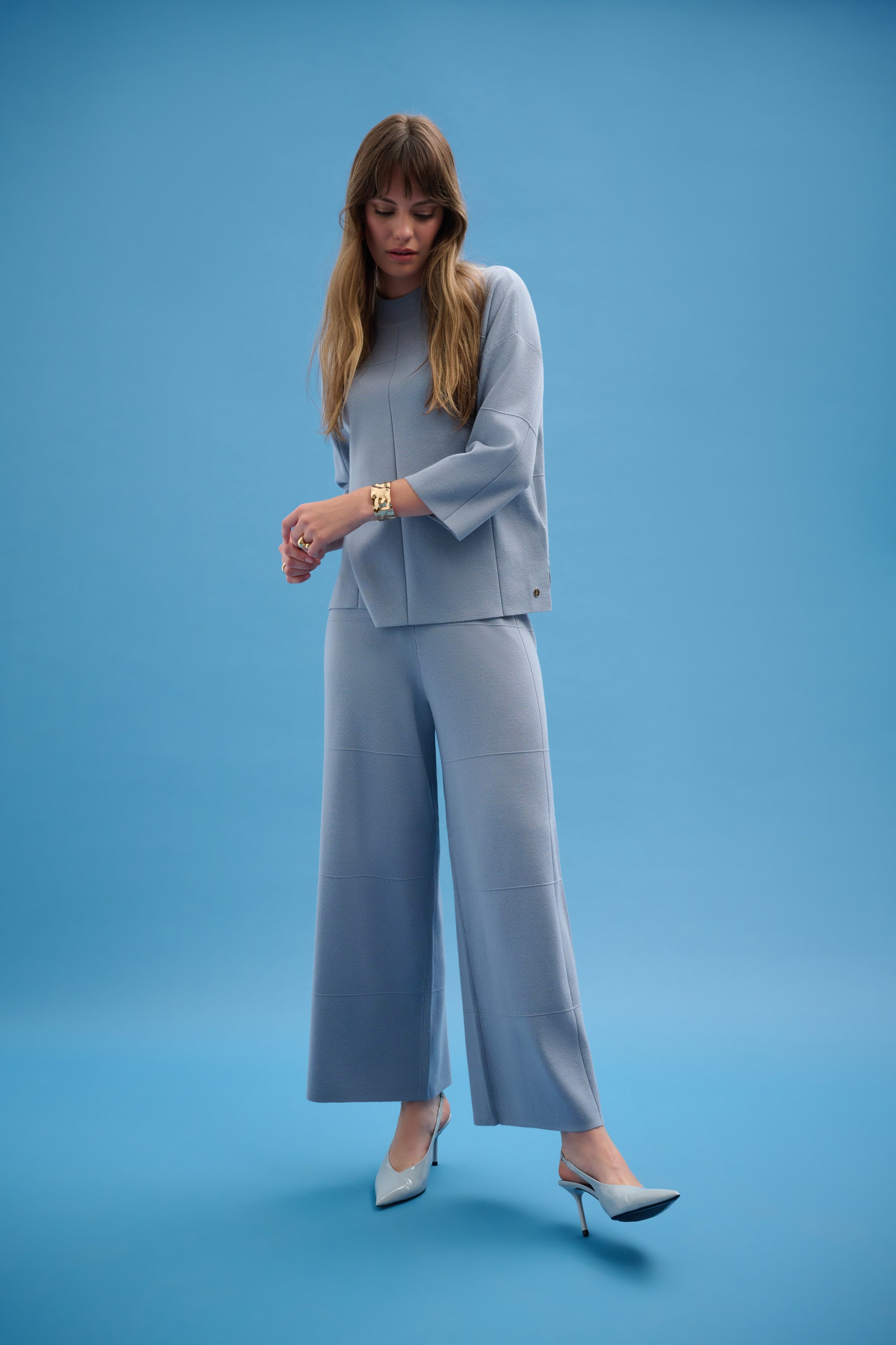 Joseph Ribkoff Straight Sweater with Mock Neck Style 261981