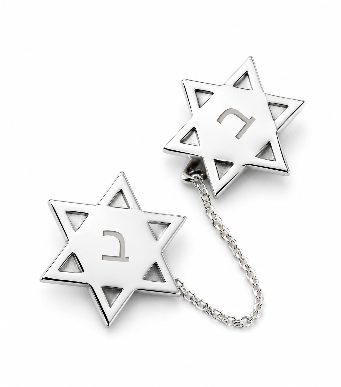 Michael Personalized Star of David Tallit Clips