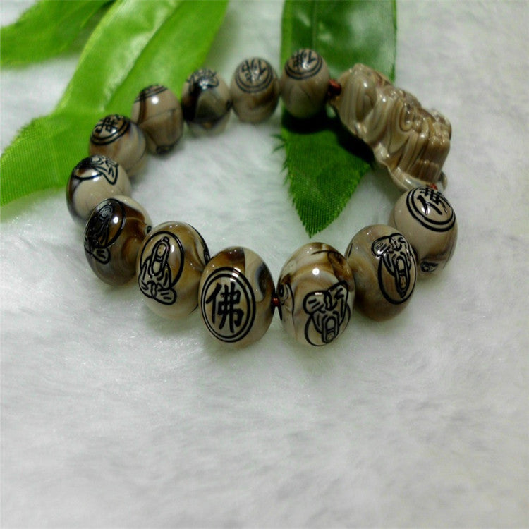 Women's & Men's Plastic Beads Imitation Beeswax Ivory Jade Bracelets