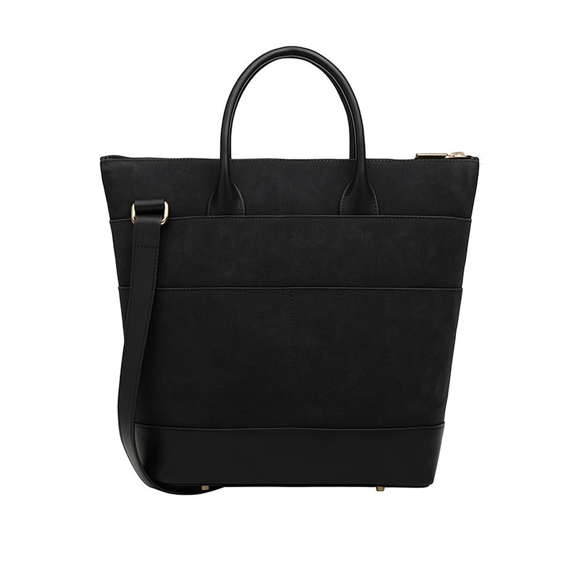 Otto Tote | Black Washed Canvas + Black Leather
