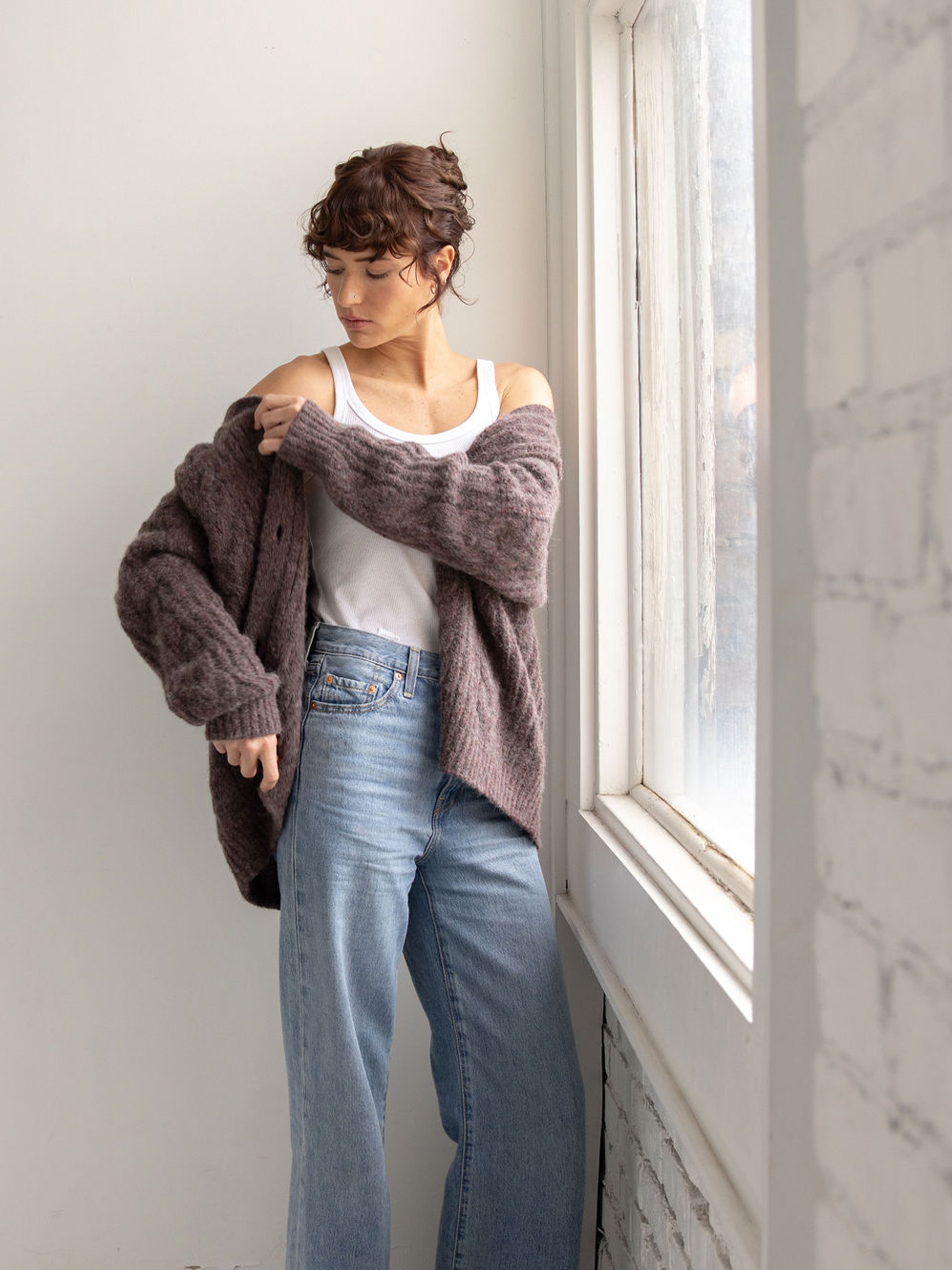 Oversized Cable Knit Cardigan - ONLINE EXCLUSIVE
