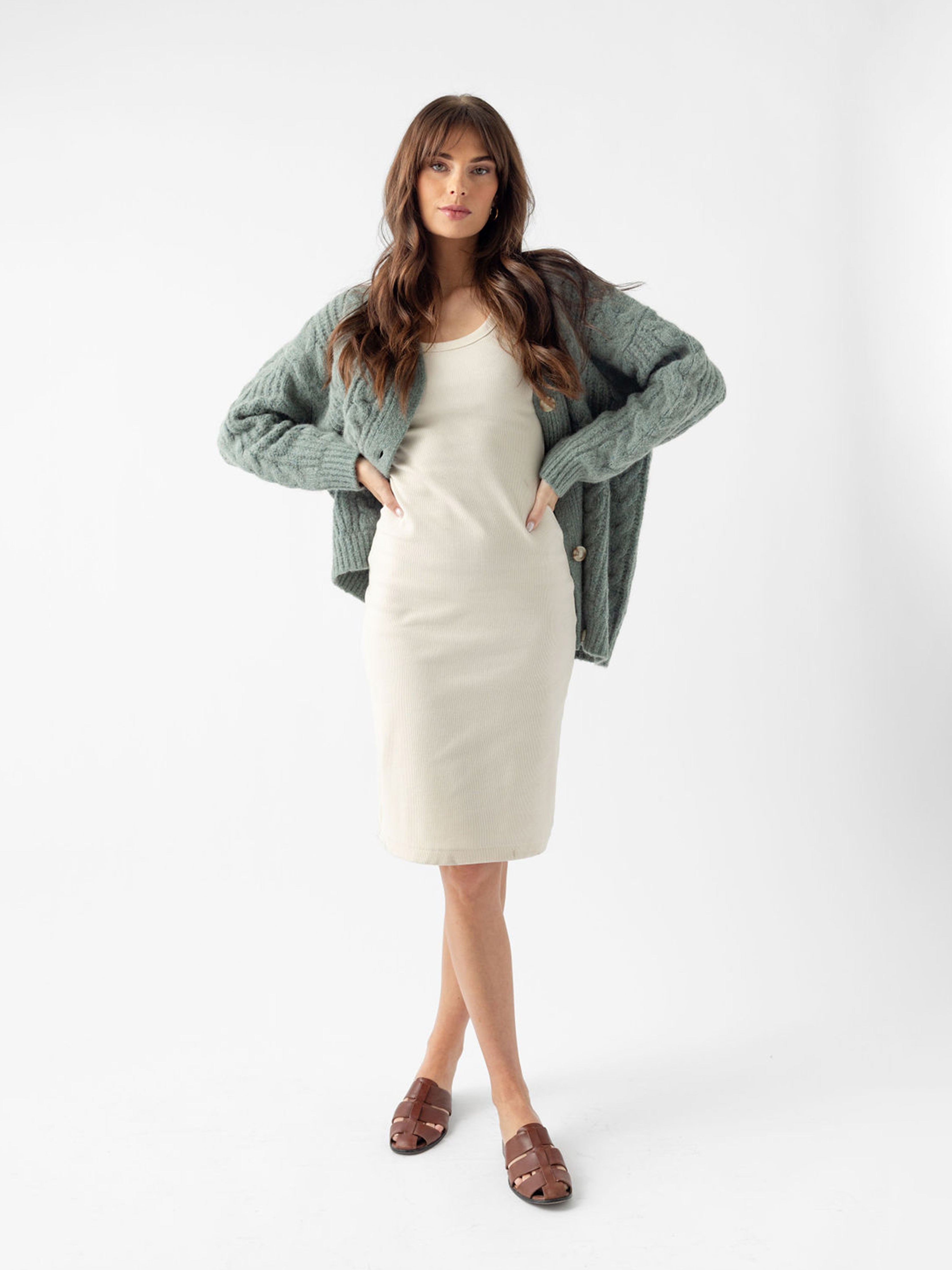 Oversized Cable Knit Cardigan - ONLINE EXCLUSIVE