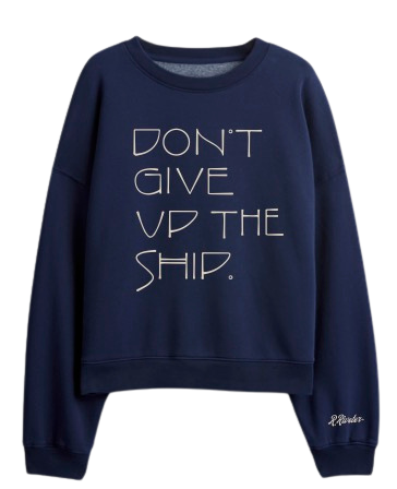 Crop Sweatshirt | Don't Give Up Ship