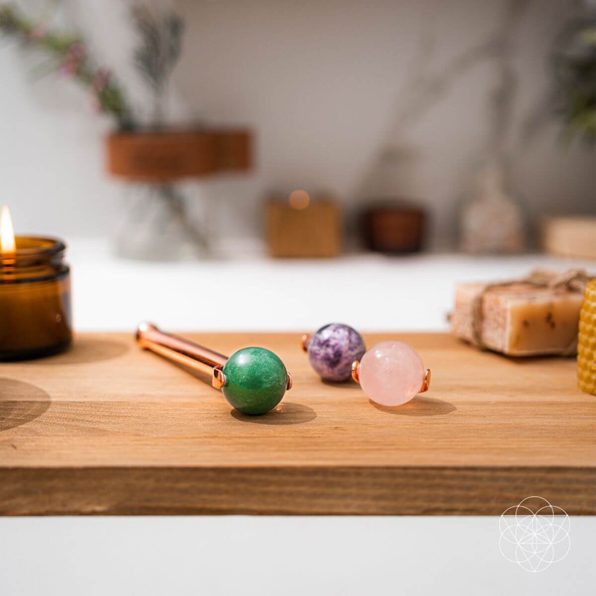 3-in-1 Crystal Face Roller Set by Conscious Items at Shirley Shoppe