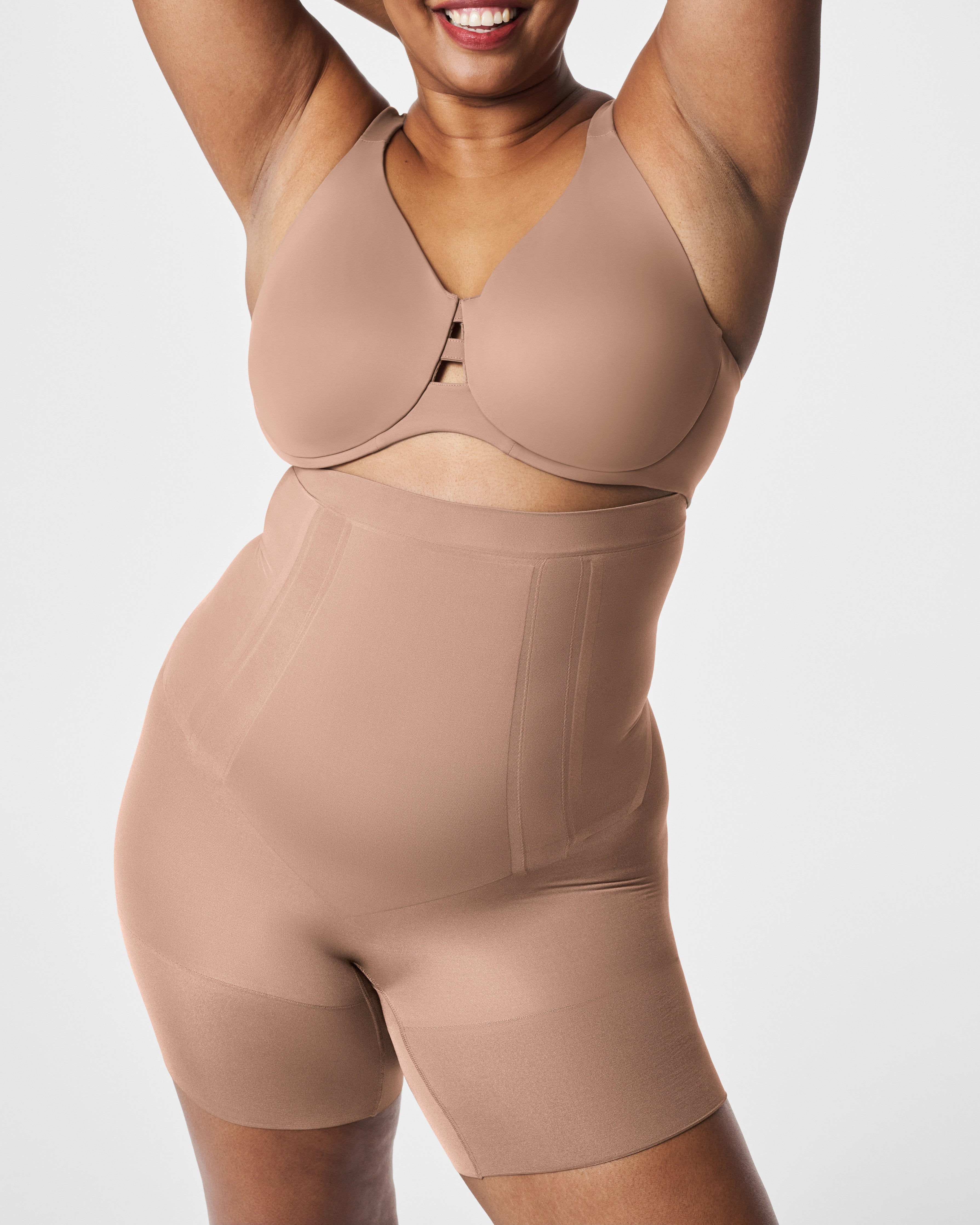 SPANXsculpt™ OnCore High-Waisted Mid-Thigh Short | Cafe Au Lait