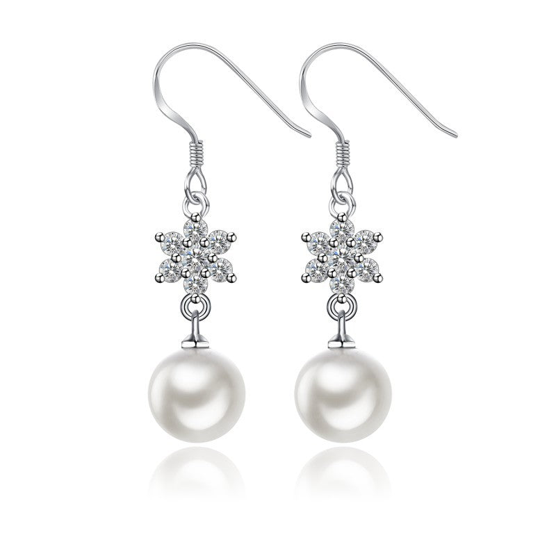 Casual Versatile Women's Elegant Snowflake National Stud Earrings