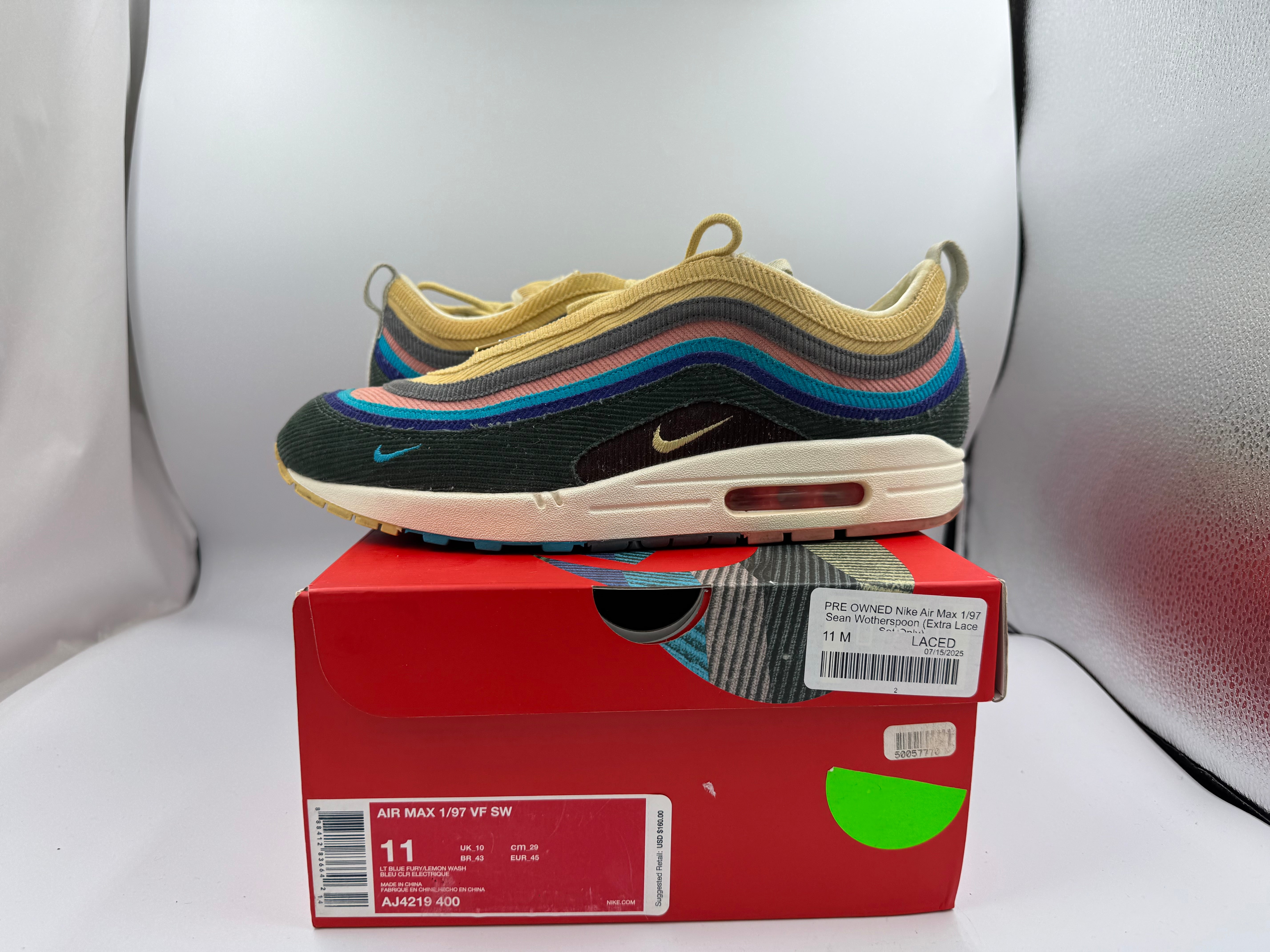 PRE OWNED Nike Air Max 1/97 Sean Wotherspoon (Extra Lace Set Only)