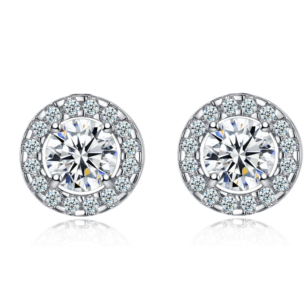 High Sense Banquet Party Fashion Popular Electroplated Zircon Jewelry Set