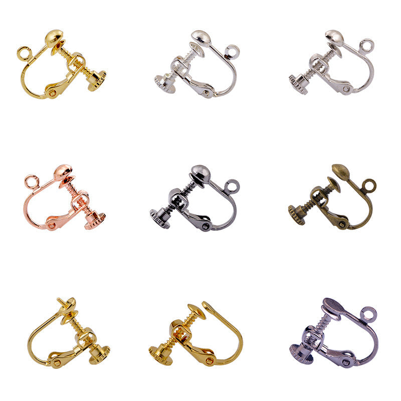 Screw Without Piercing Adjustable Spiral Hair Pin Ear Clip