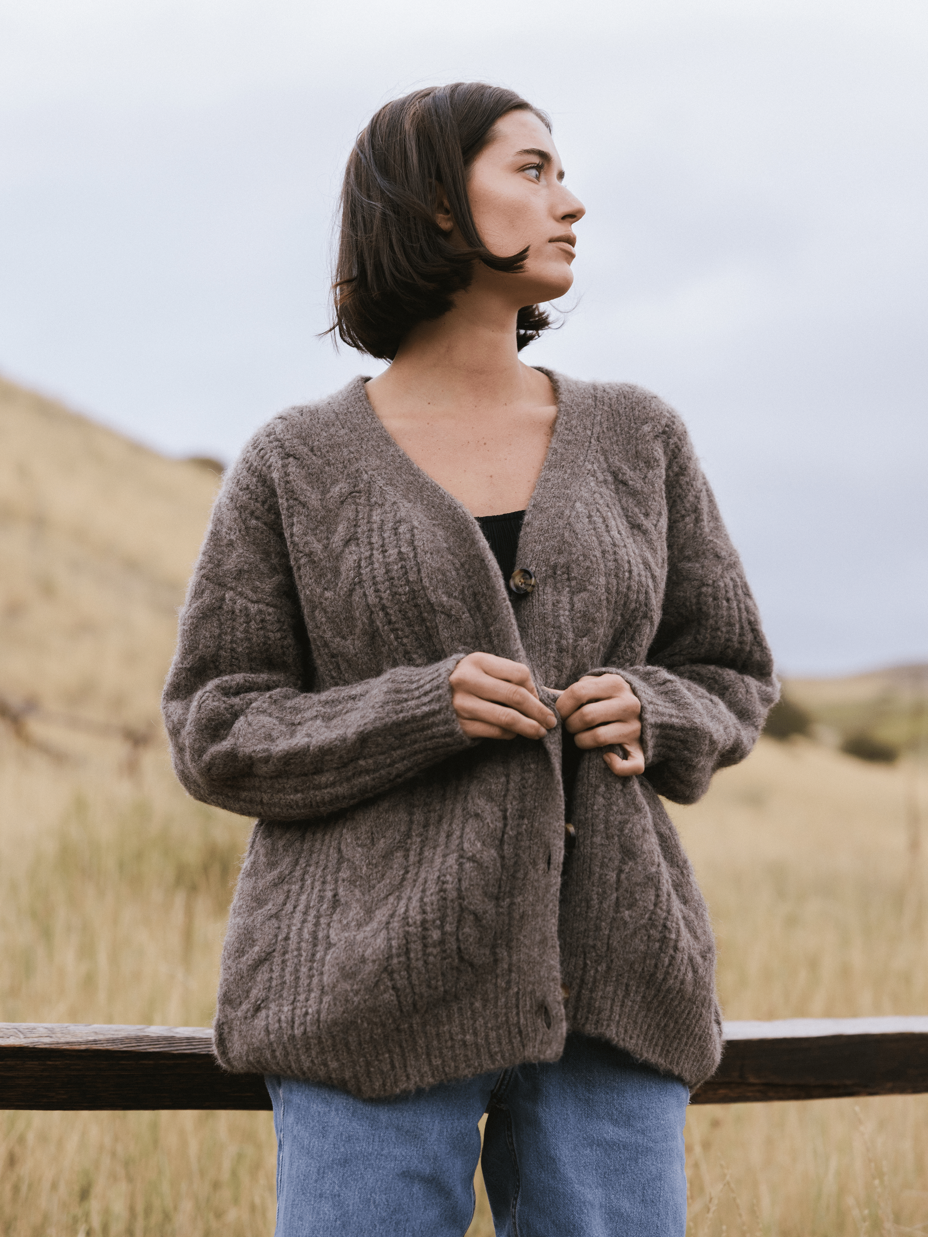 Oversized Cable Knit Cardigan - ONLINE EXCLUSIVE