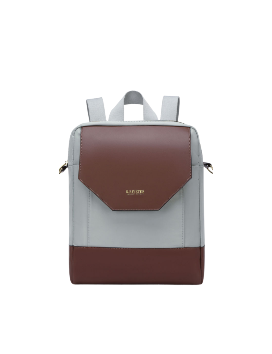 Corbin | Slate Nylon + Brown Leather