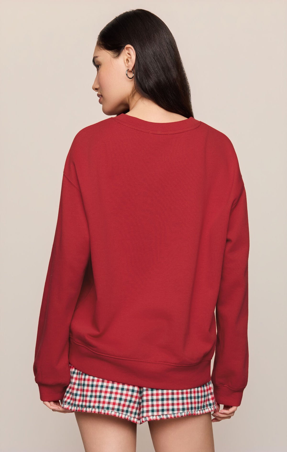 Merry Sweatshirt in Ruby Red