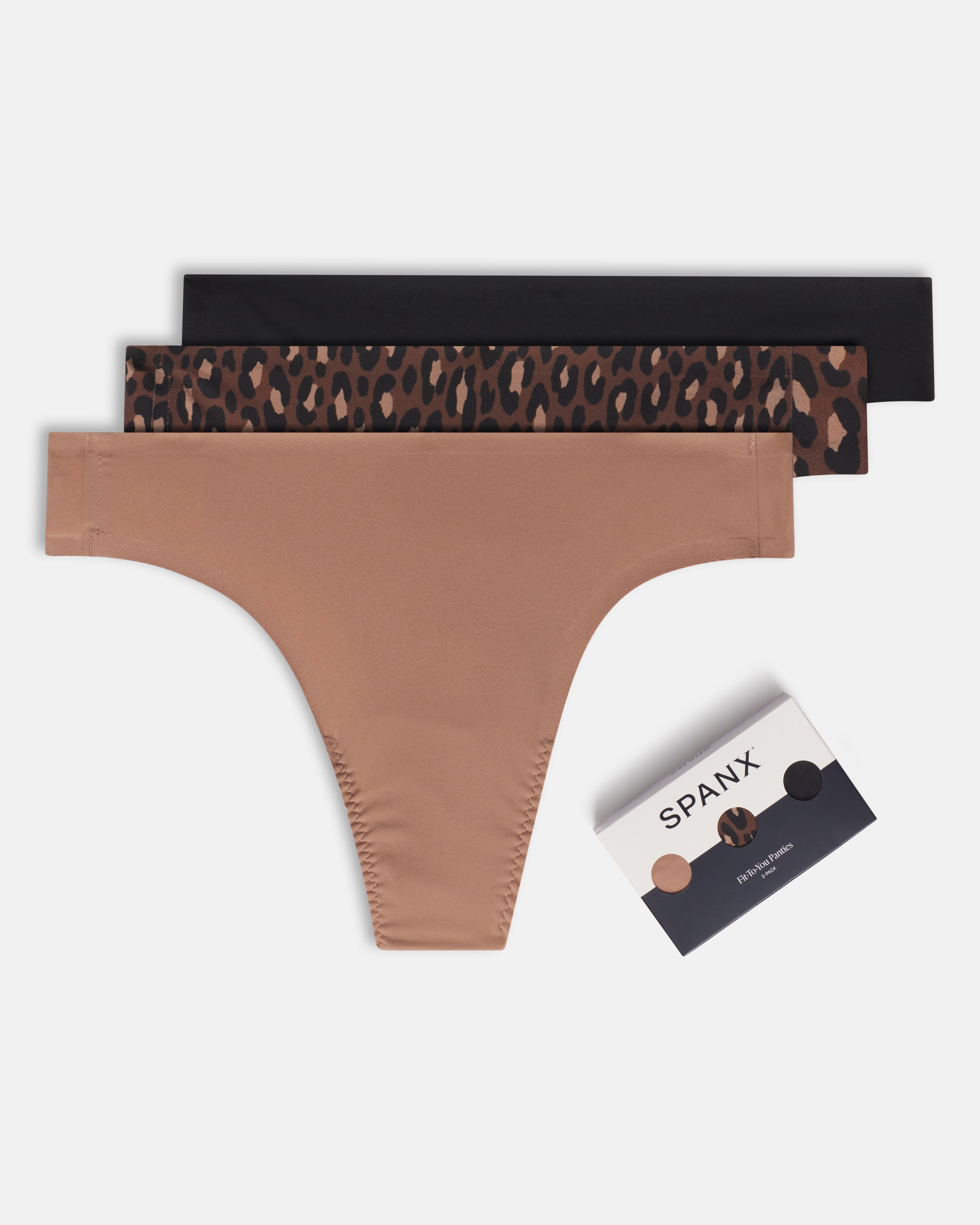 SPANXsmooth™ Fit-To-You Thong 3-Pack Box