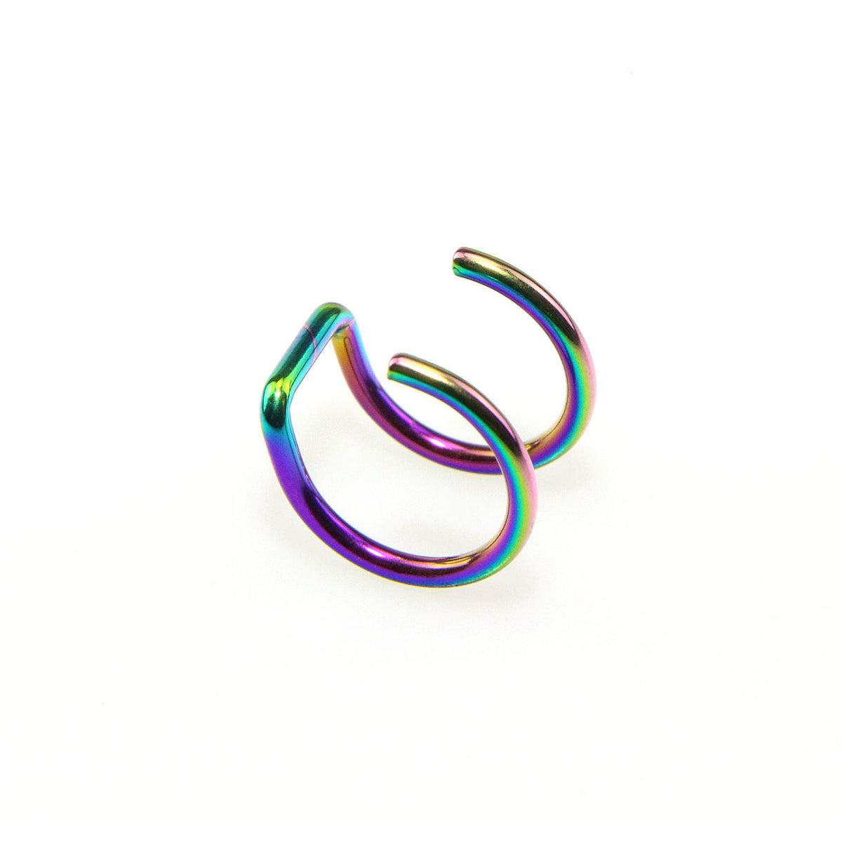 Simple Personality Stainless Steel Double Cartilage Titanium U-shaped Nasal Splint Rings