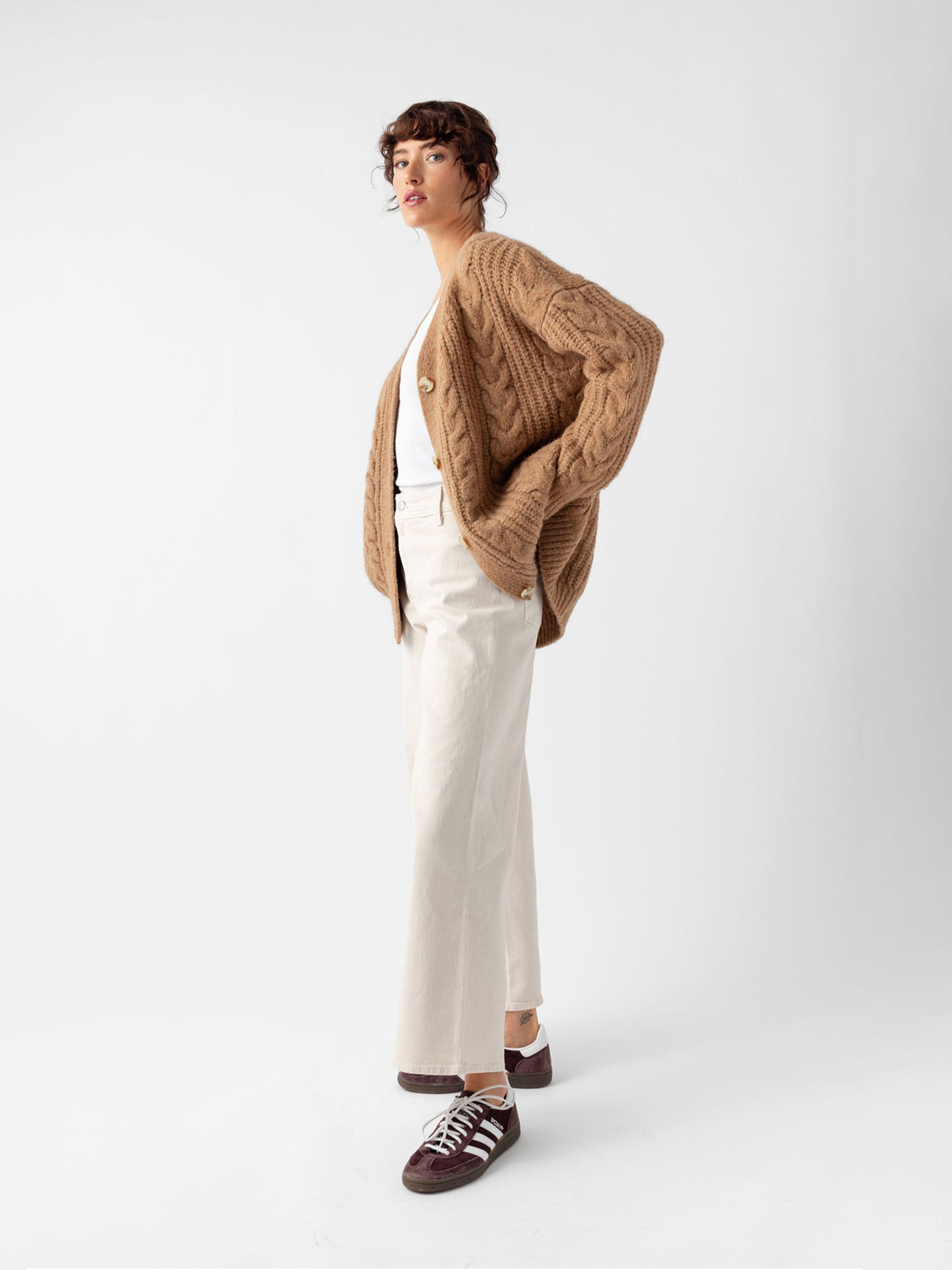 Oversized Cable Knit Cardigan - ONLINE EXCLUSIVE