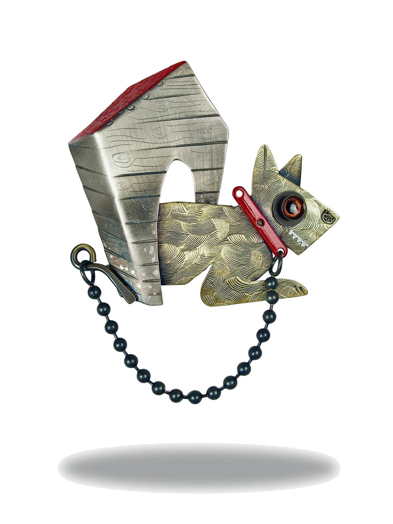 Watchdog Pin Brooch by Chickenscratch
