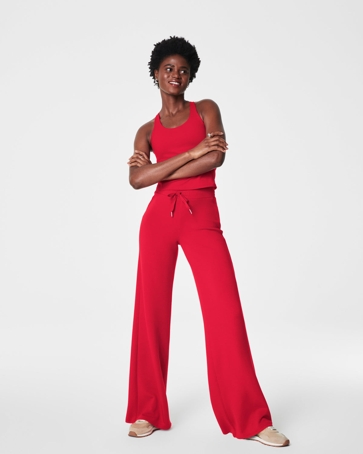 AirEssentials Wide Leg Pant in SPANX red