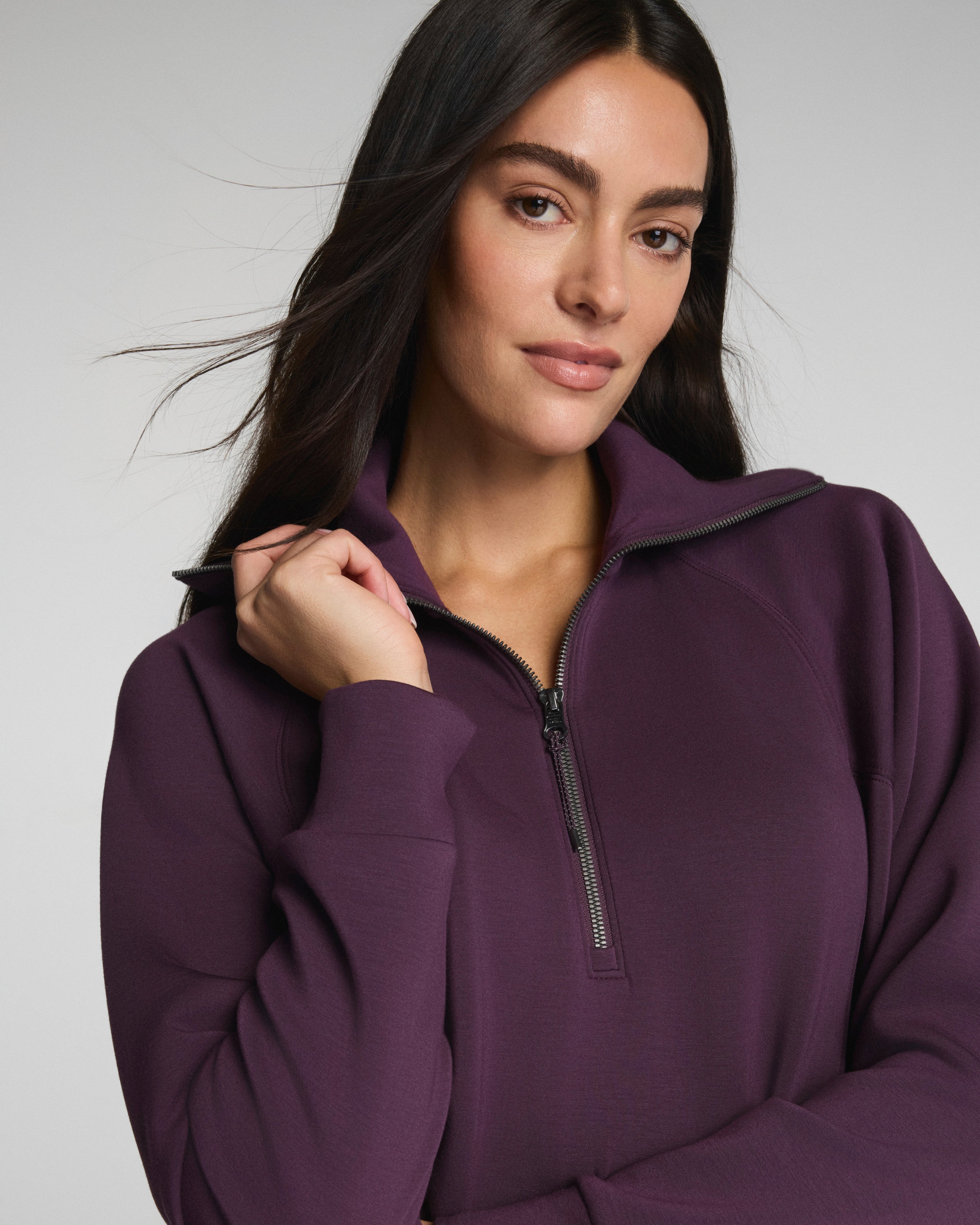 SPANX AirEssentials® Half Zip | Blackberry