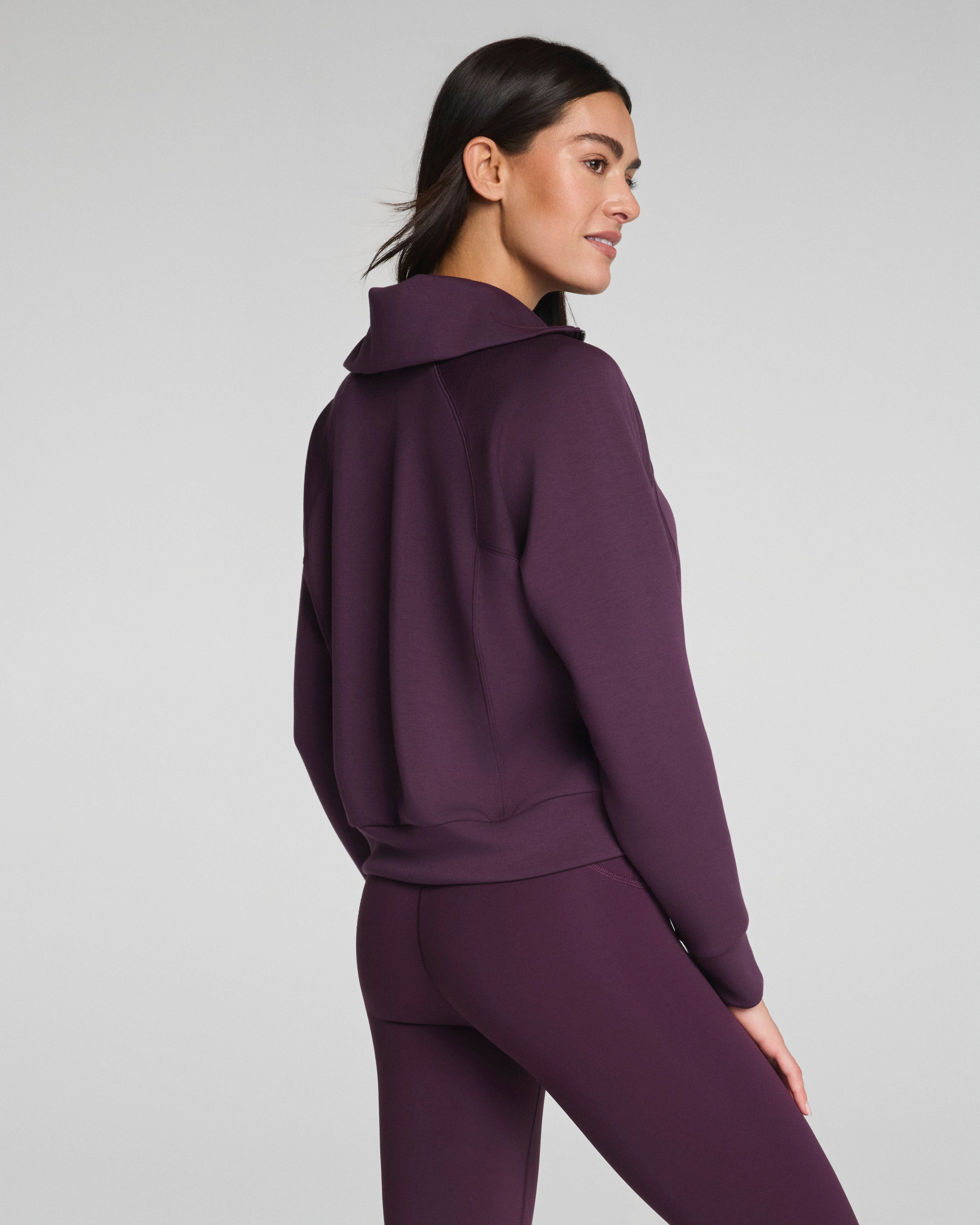 SPANX AirEssentials® Half Zip | Blackberry