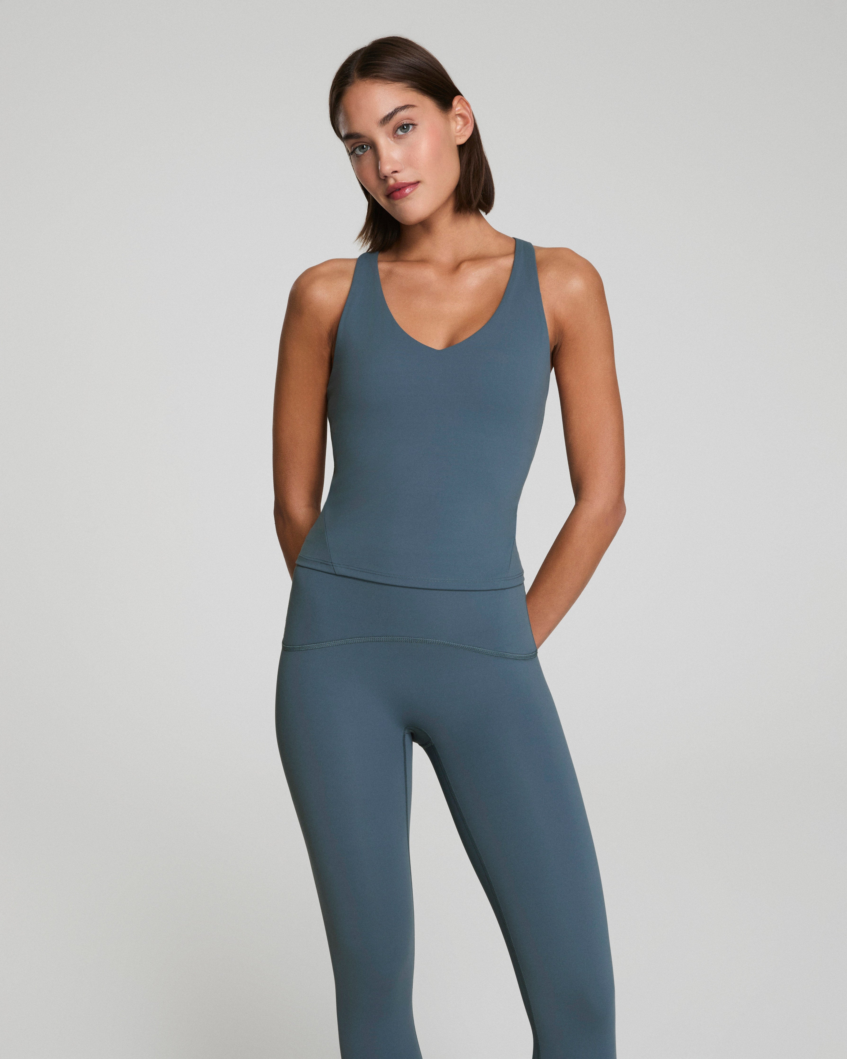 SPANX® Get Moving V-Neck Shelf Tank