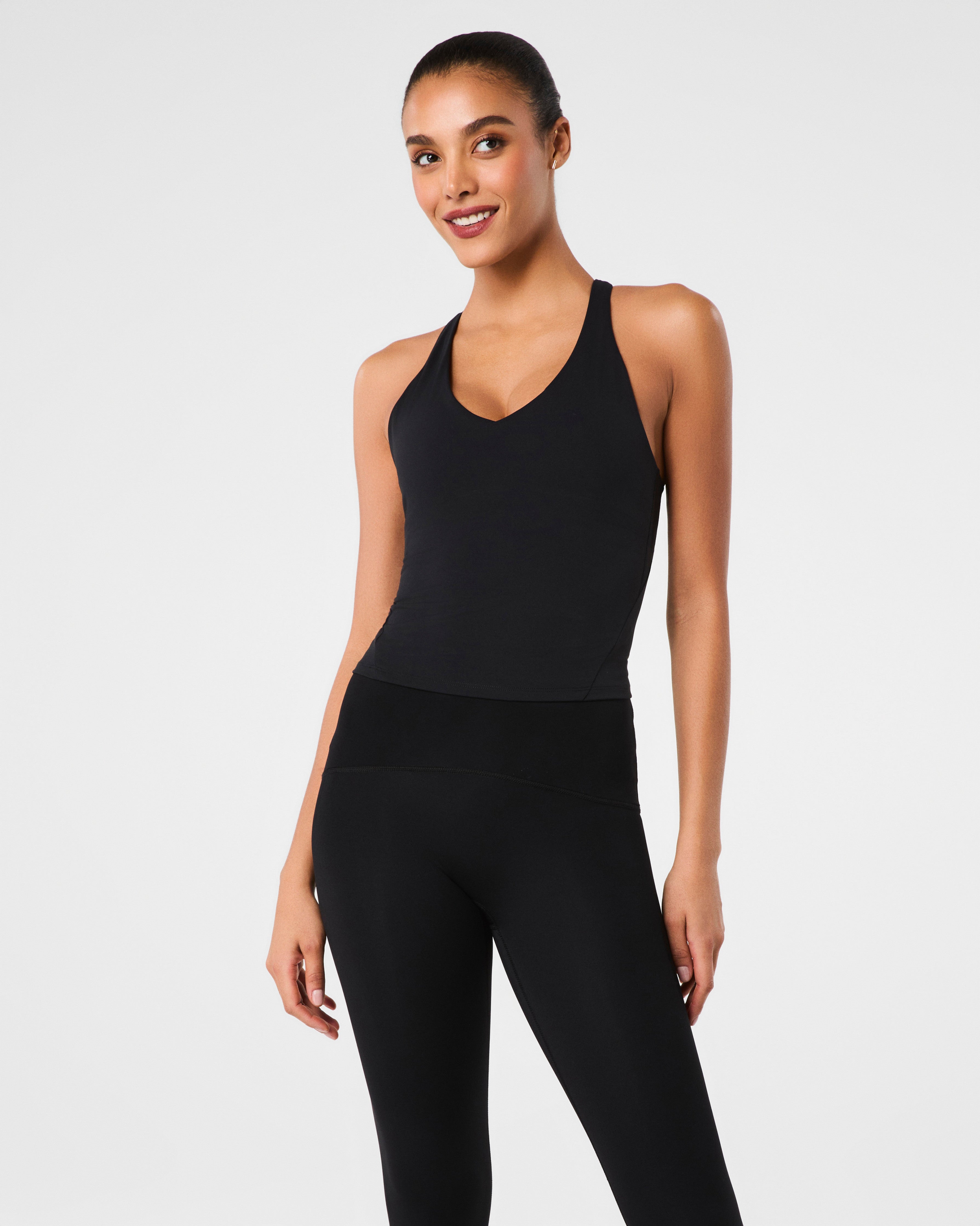 SPANX® Get Moving V-Neck Shelf Tank