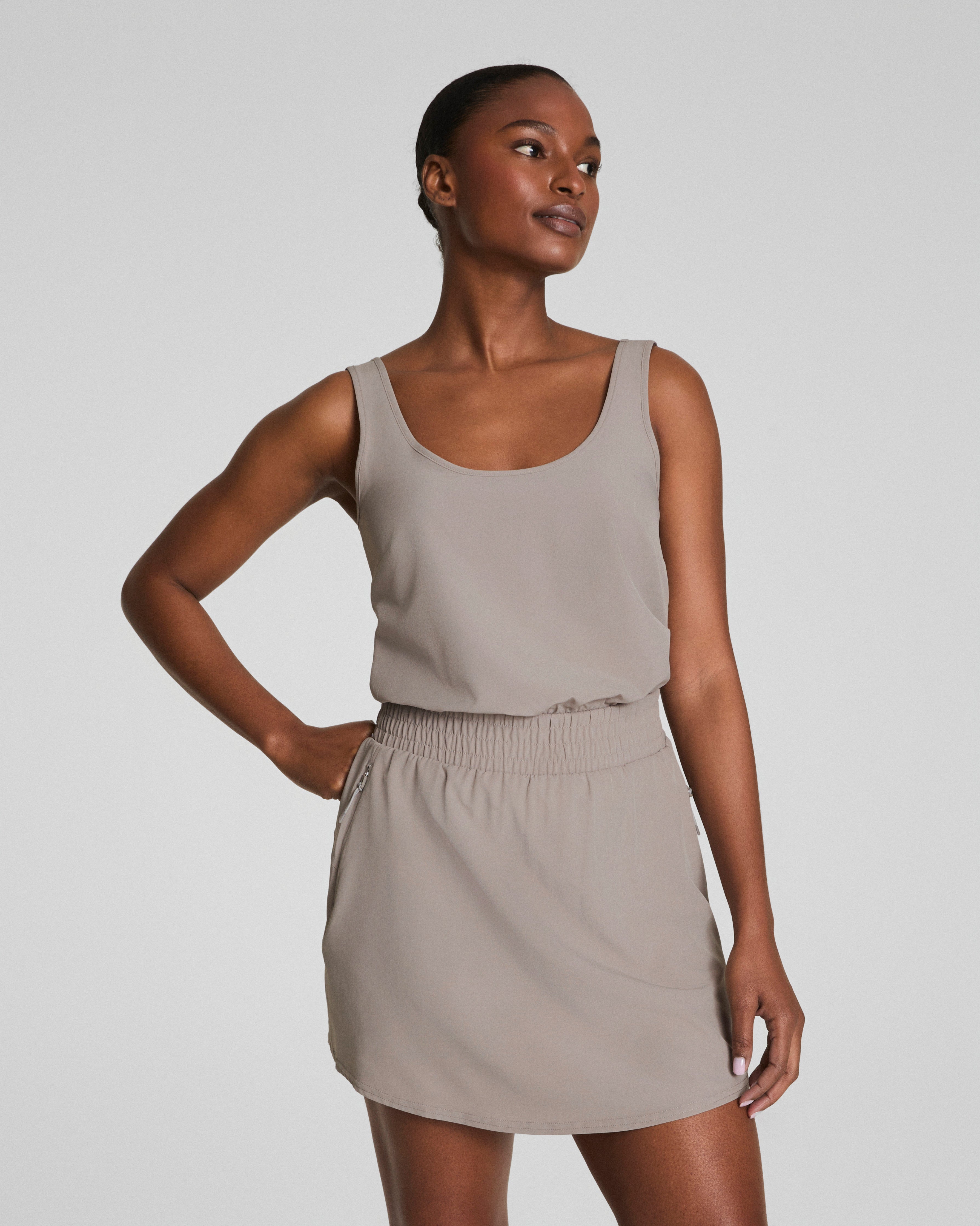 SPANX® On the Move Tank Dress | Stone Grey