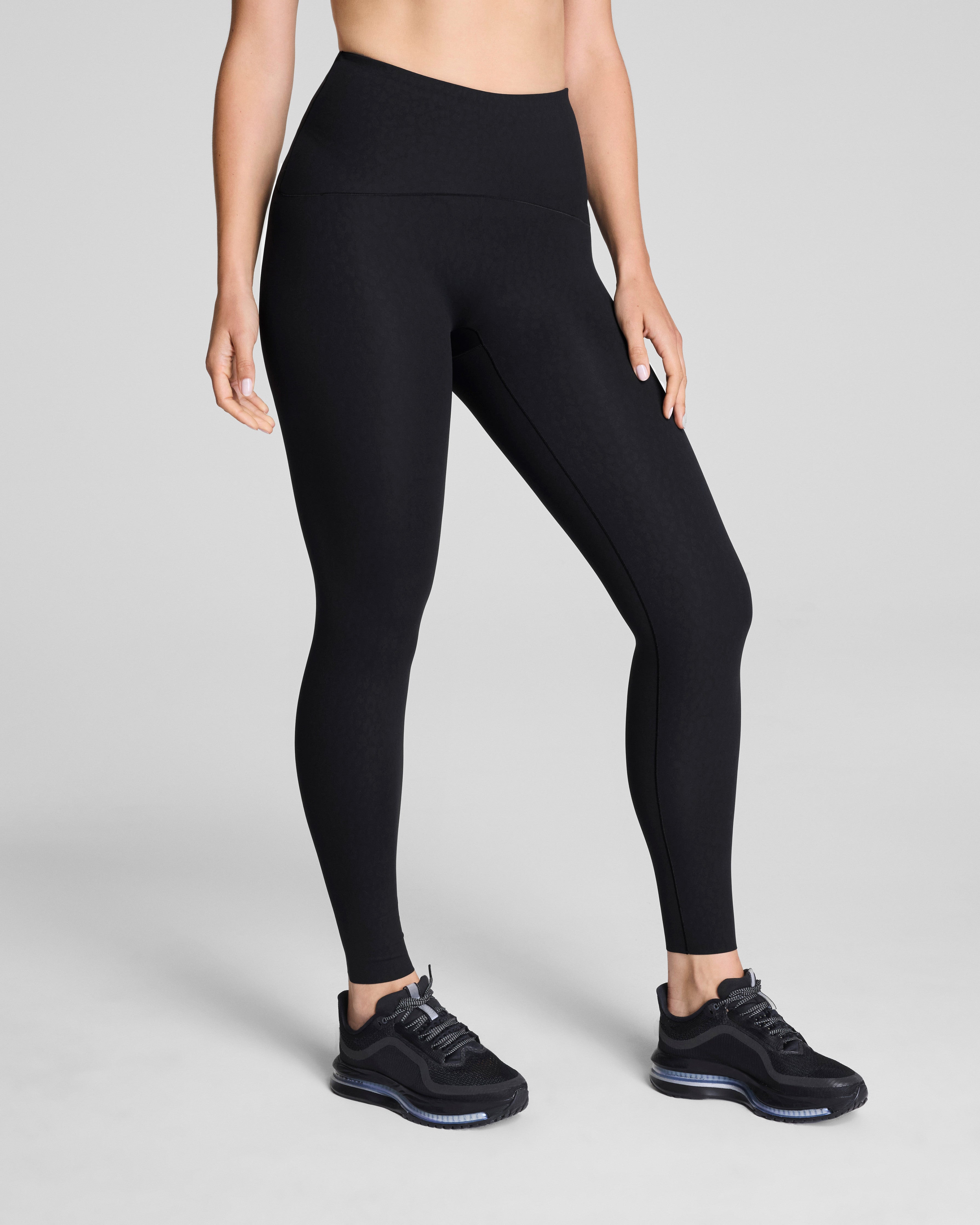 SPANXshape™ Booty Boost® Embossed Leopard Print Full-Length Leggings | Embossed Leopard Print