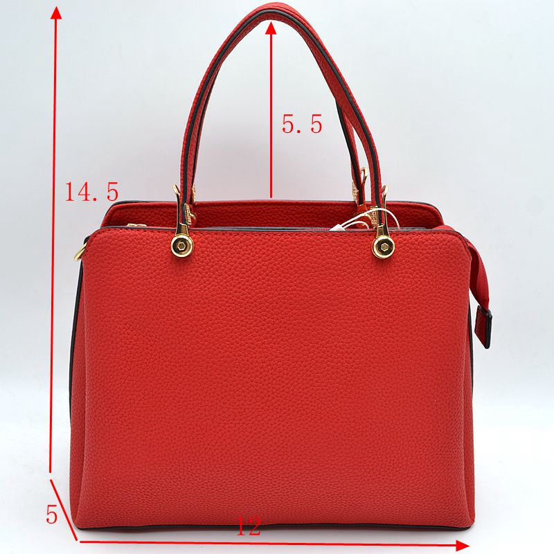 Structured Top Handle Handbag with Zipper Closures