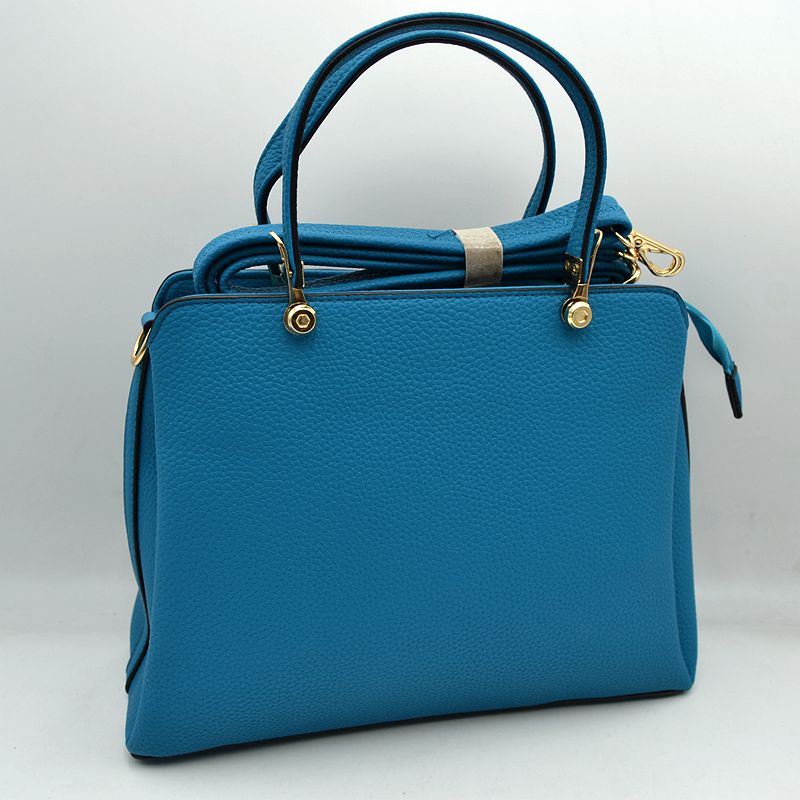 Structured Top Handle Handbag with Zipper Closures