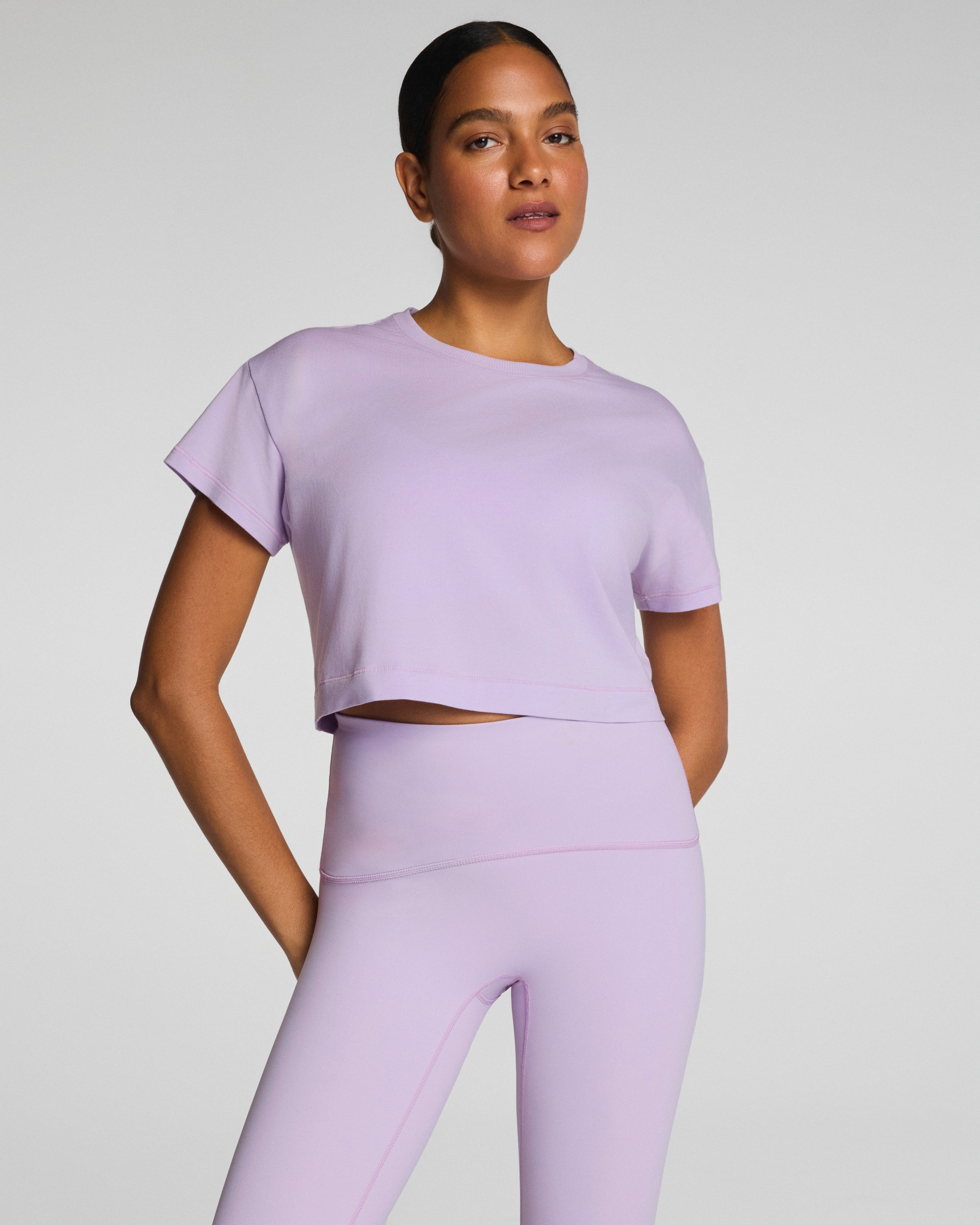 SPANX® Outpace Cropped Tee | Verbena