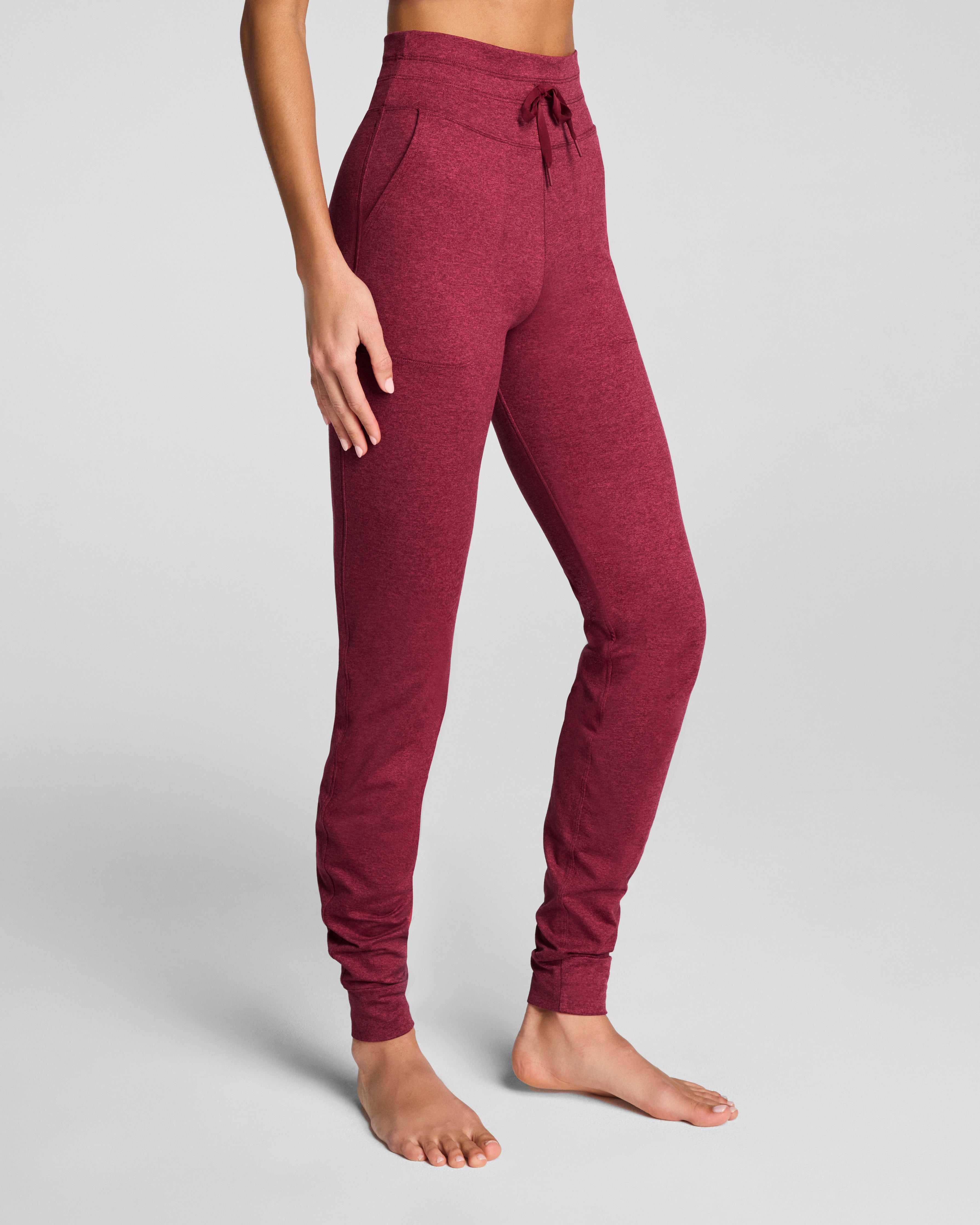 SPANXsupersmooth™ SoftStretch Slim Jogger | Red Merlot Heather