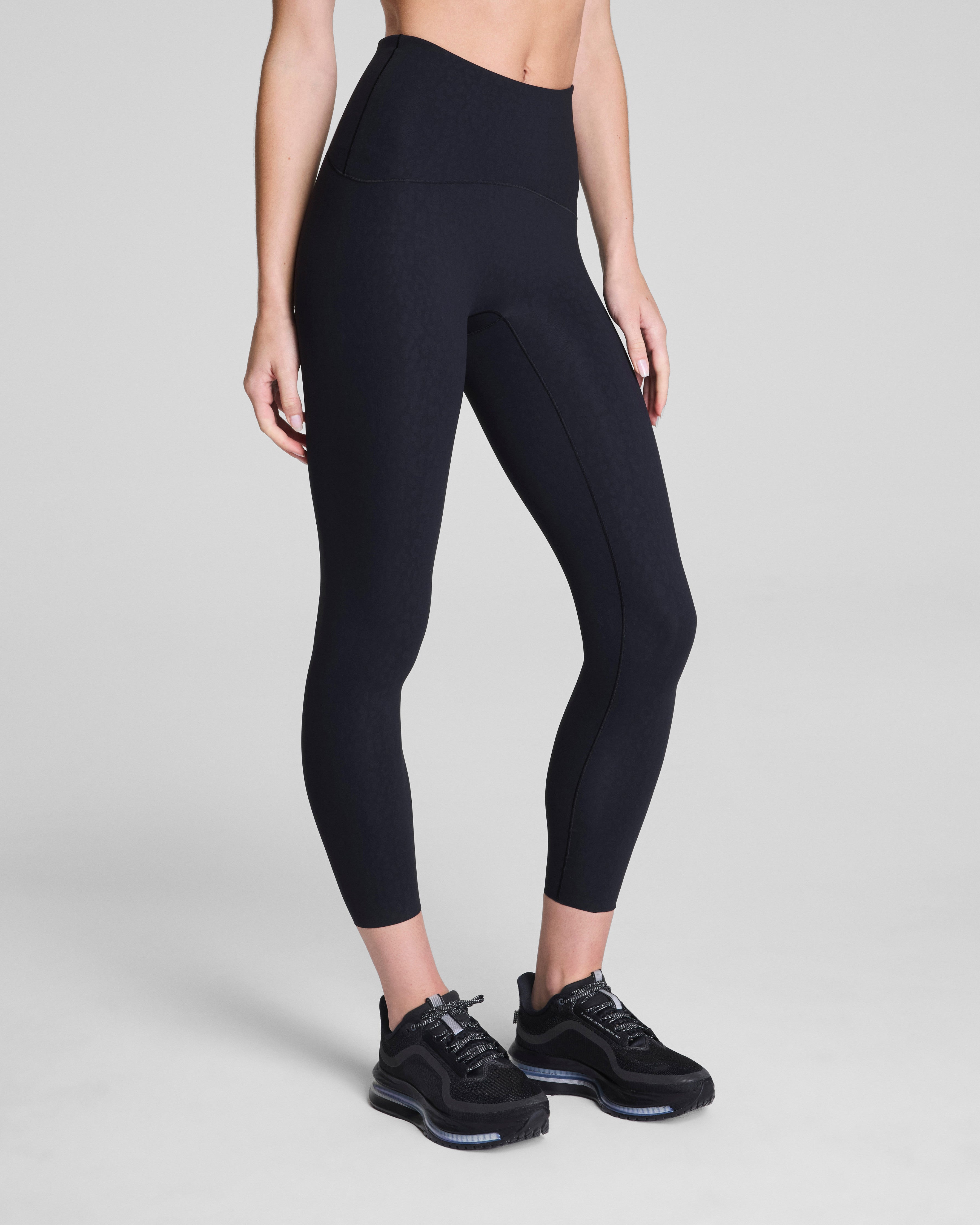 SPANXshape™ Booty Boost® Embossed Leopard Print 7/8 Leggings | Embossed Leopard Print