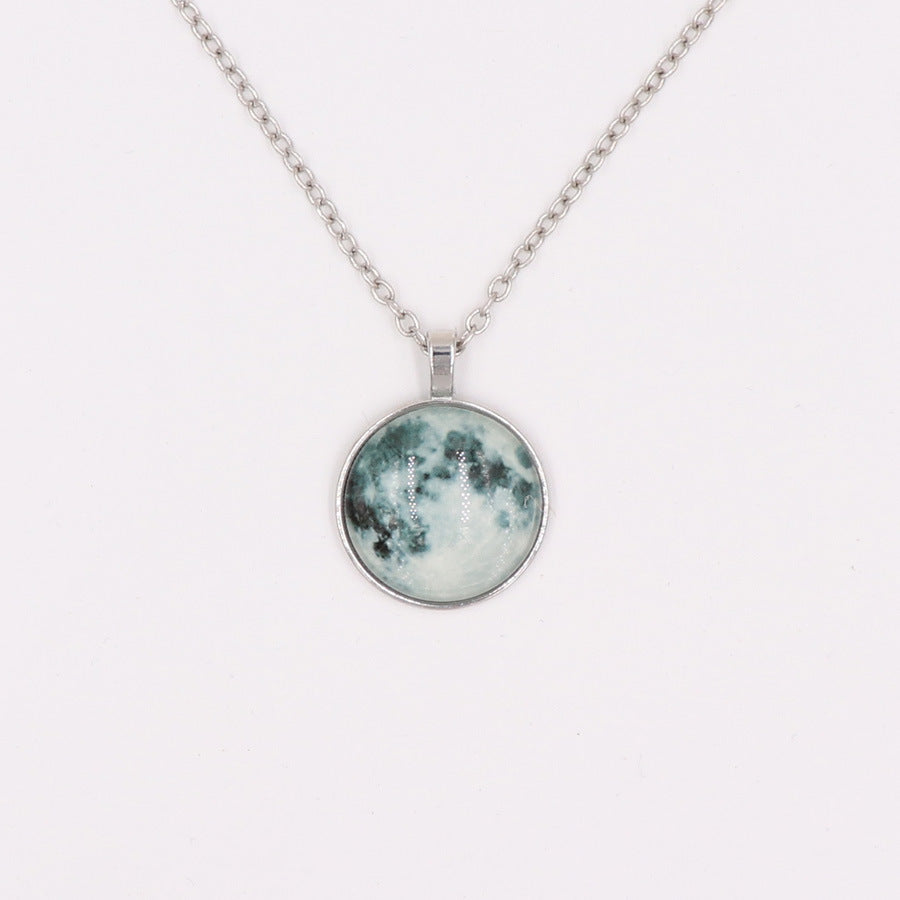 Women's & Men's Luminous Moon Trendy Starry Sky Sweater Pendant