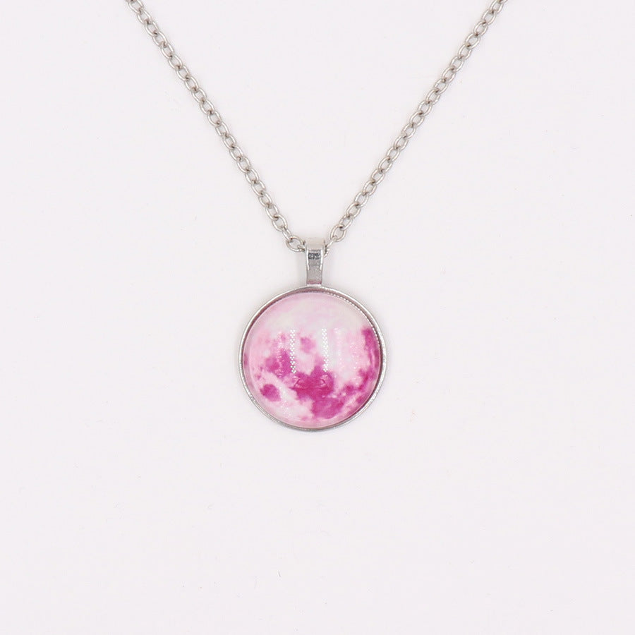 Women's & Men's Luminous Moon Trendy Starry Sky Sweater Pendant