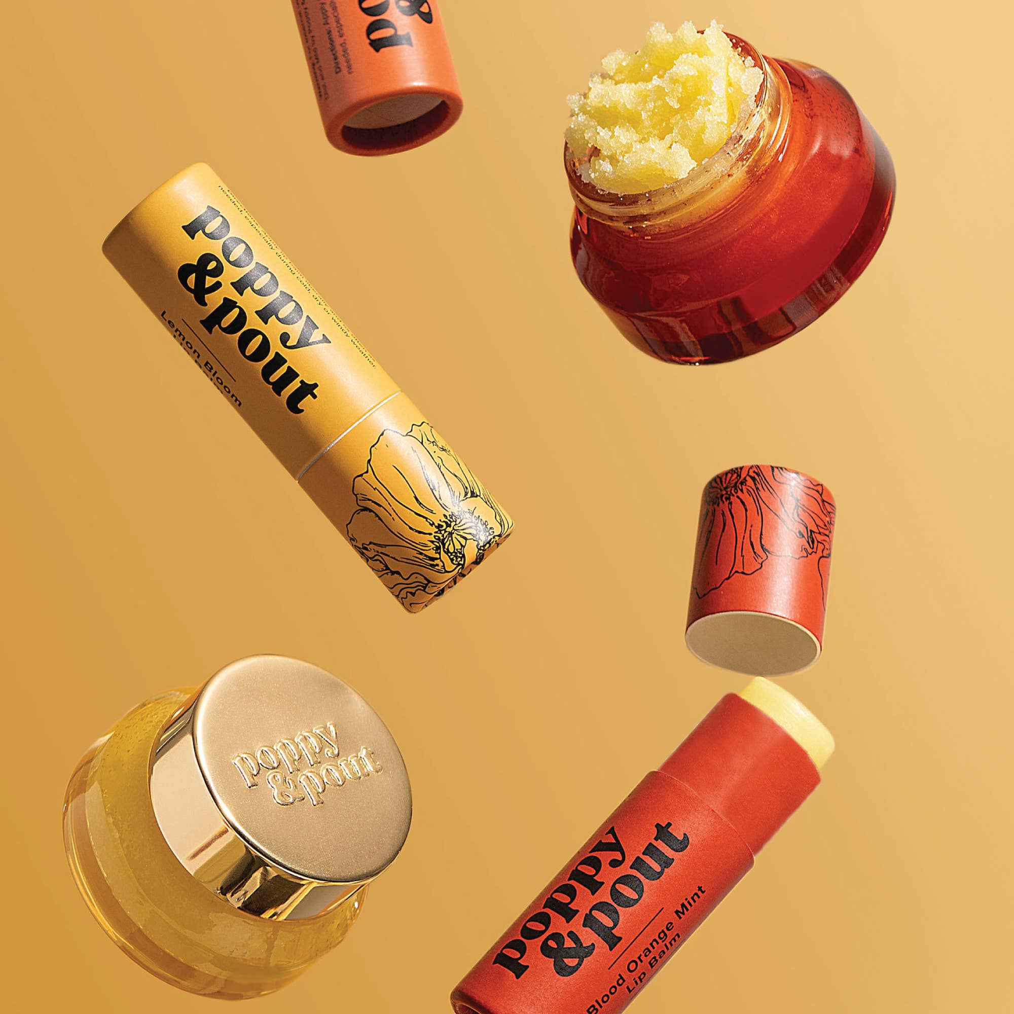 Poppy & Pout - Lip Balm, Blood Orange Mint