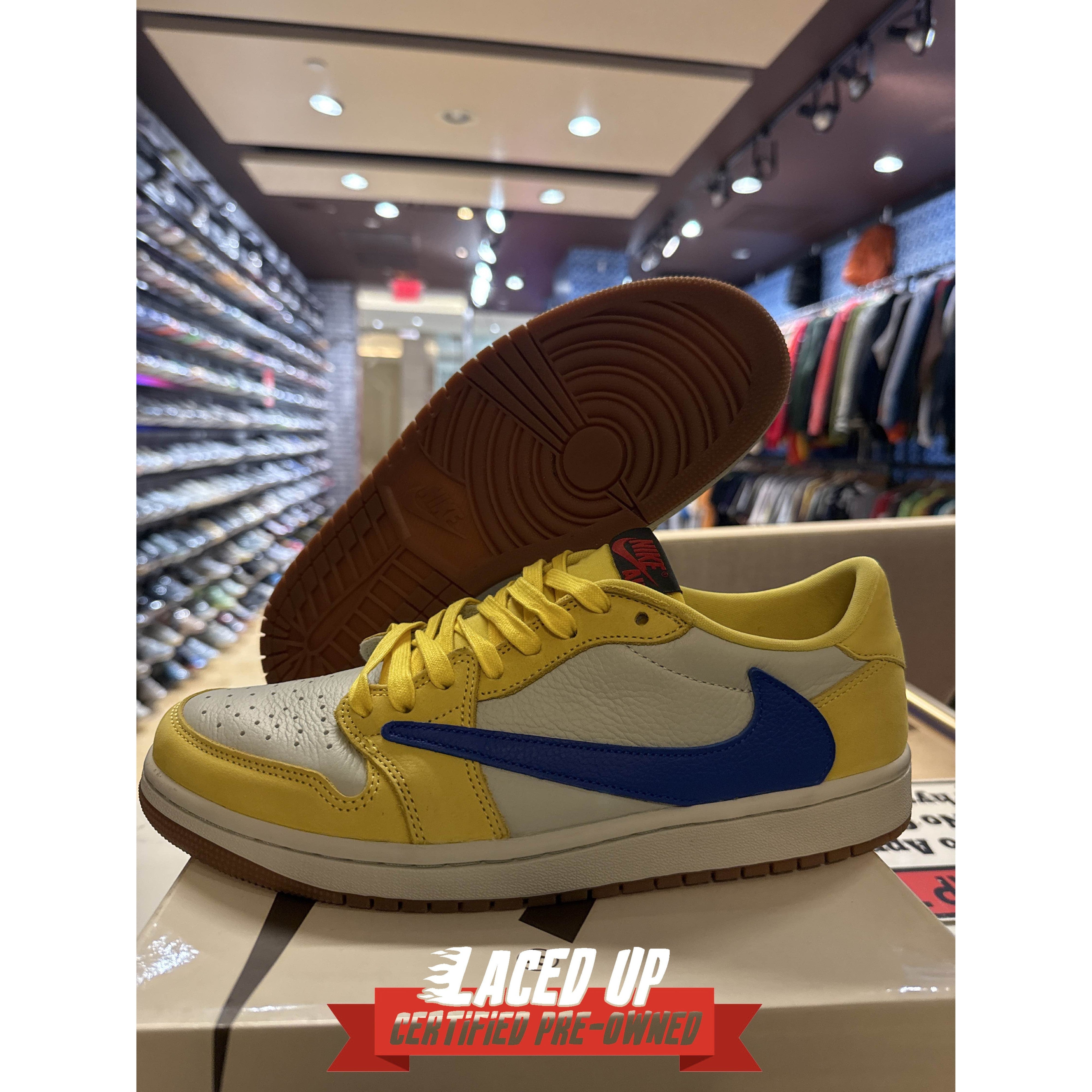 PRE OWNED Jordan 1 Retro Low OG SP Travis Scott Canary (Women's)